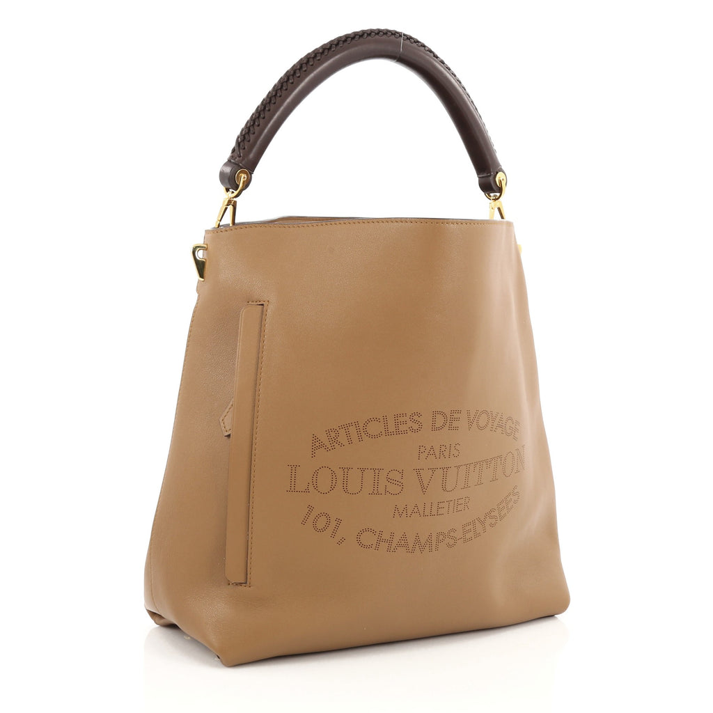 LOUIS VUITTON Leather Bagatelle Hobo Bag. - Bukowskis