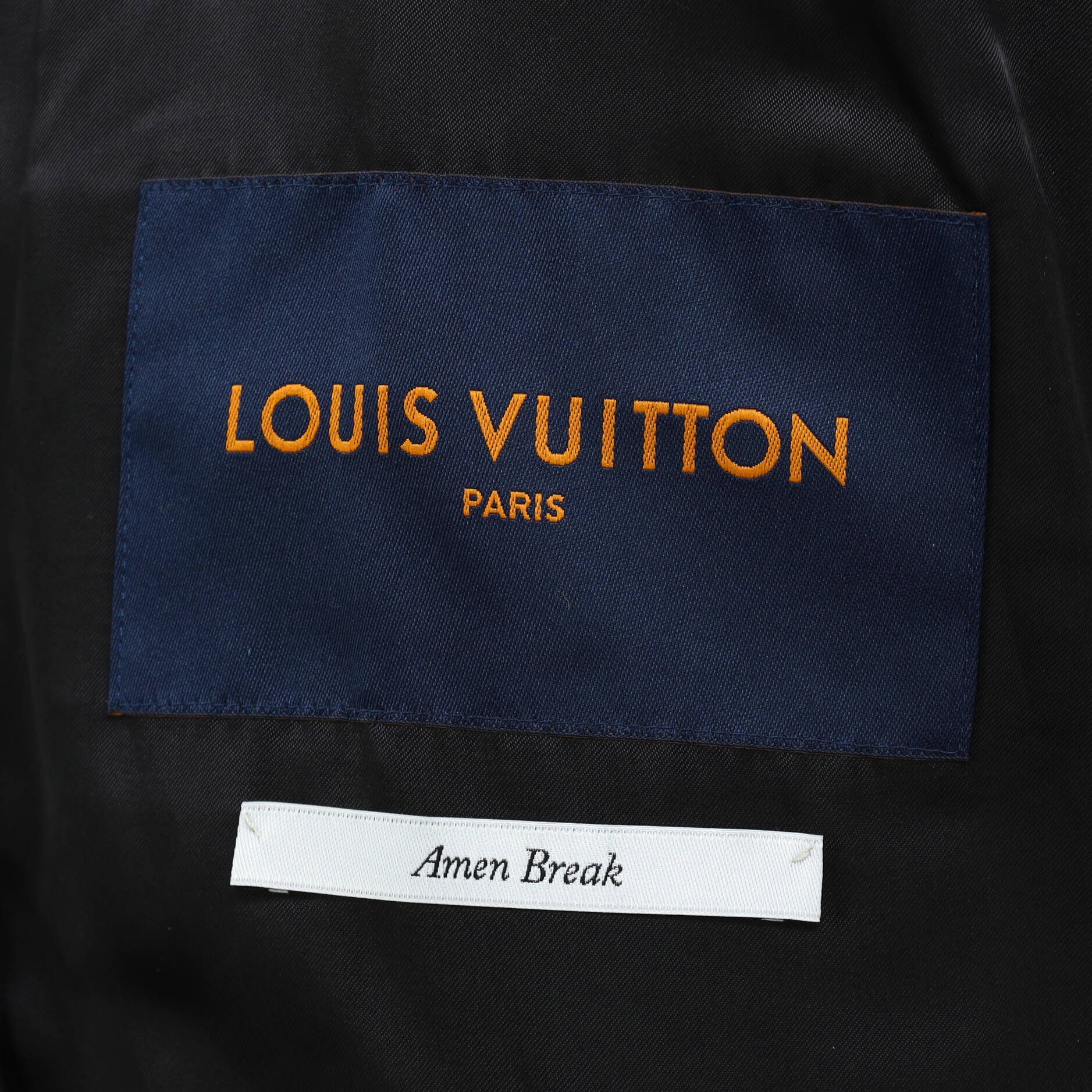 Louis Vuitton Men's Blue Wool Polyester Multi Logo Long Sleeve