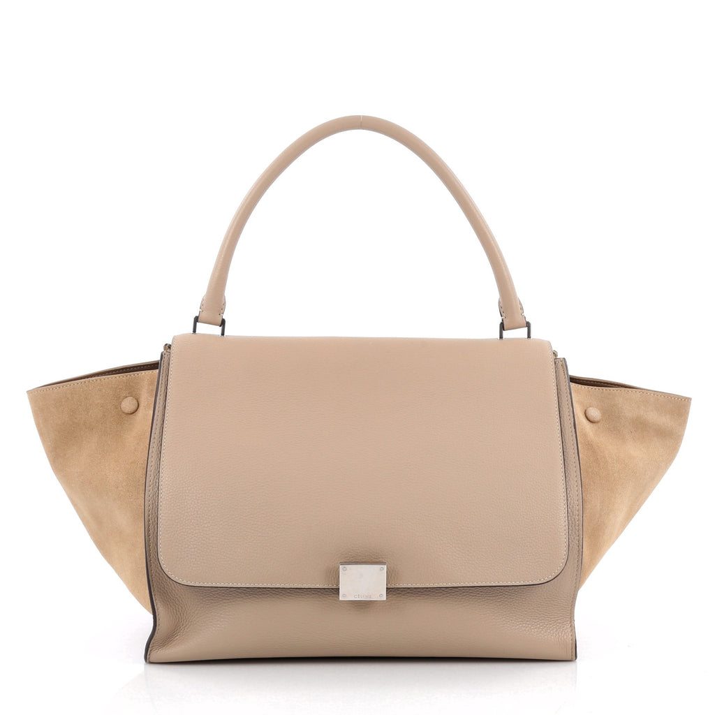 Buy Celine Trapeze Handbag Leather Large Neutral 1944412 – Rebag