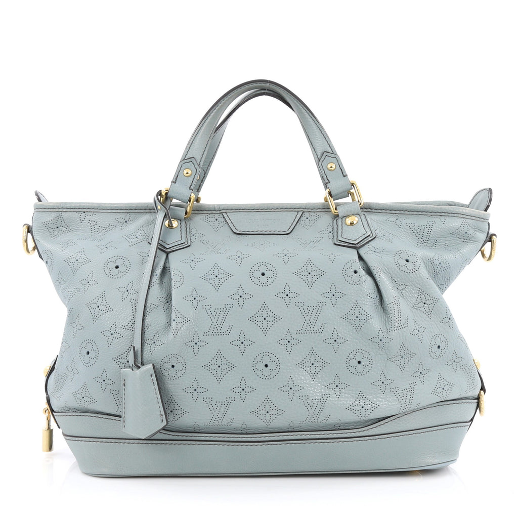 Buy Louis Vuitton Stellar Handbag Mahina Leather PM Blue 1945010 – Trendlee
