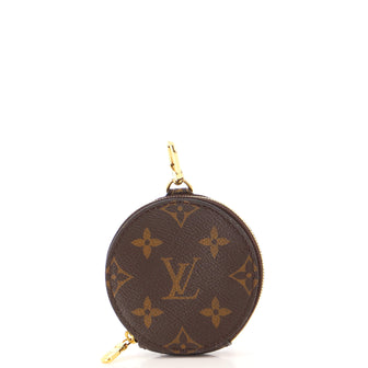 Louis Vuitton Crafty Round Coin Purse Cream/Red in Monogram Giant