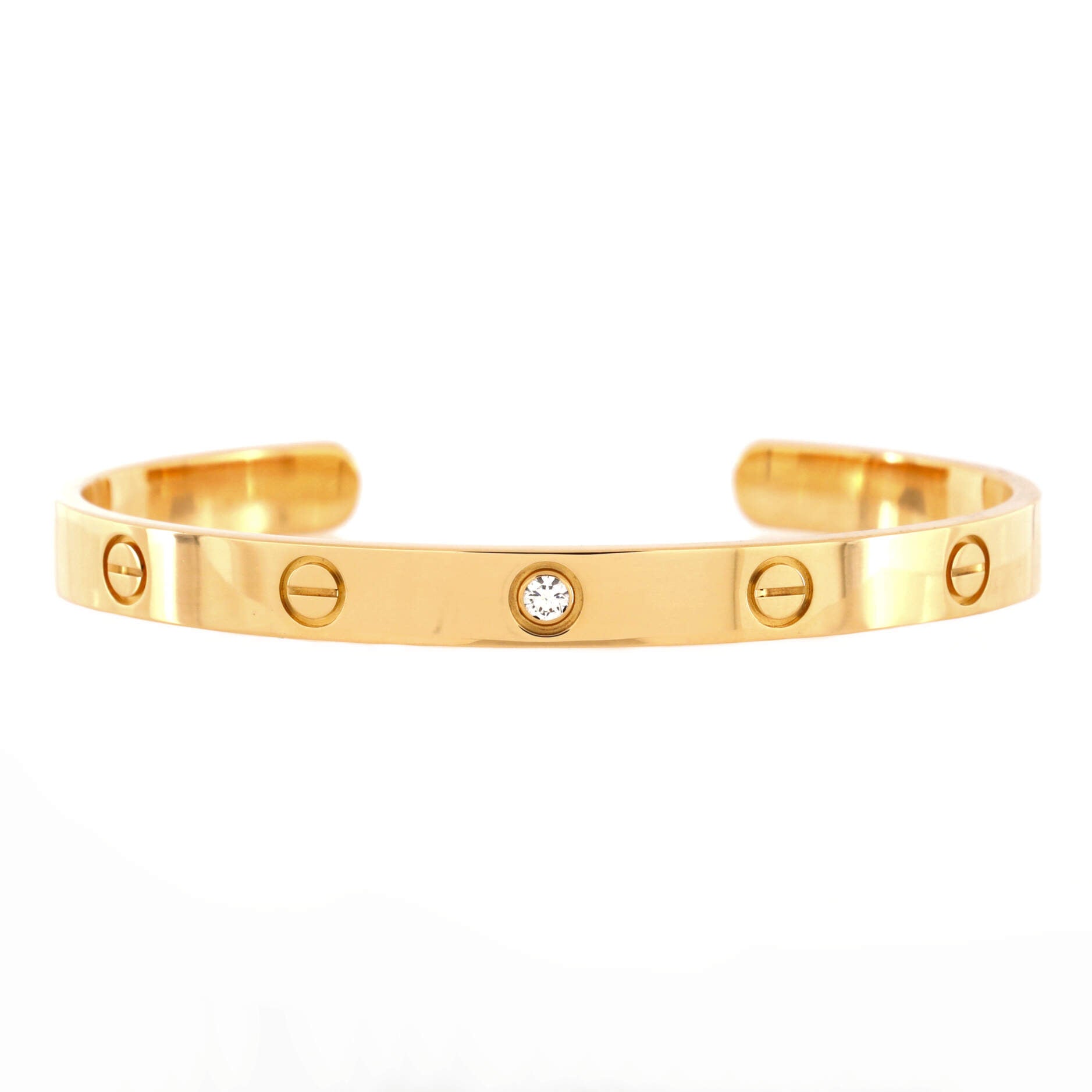 Cartier pre-owned 18kt Rose Gold Juste Un Clou Diamond Bracelet - Farfetch