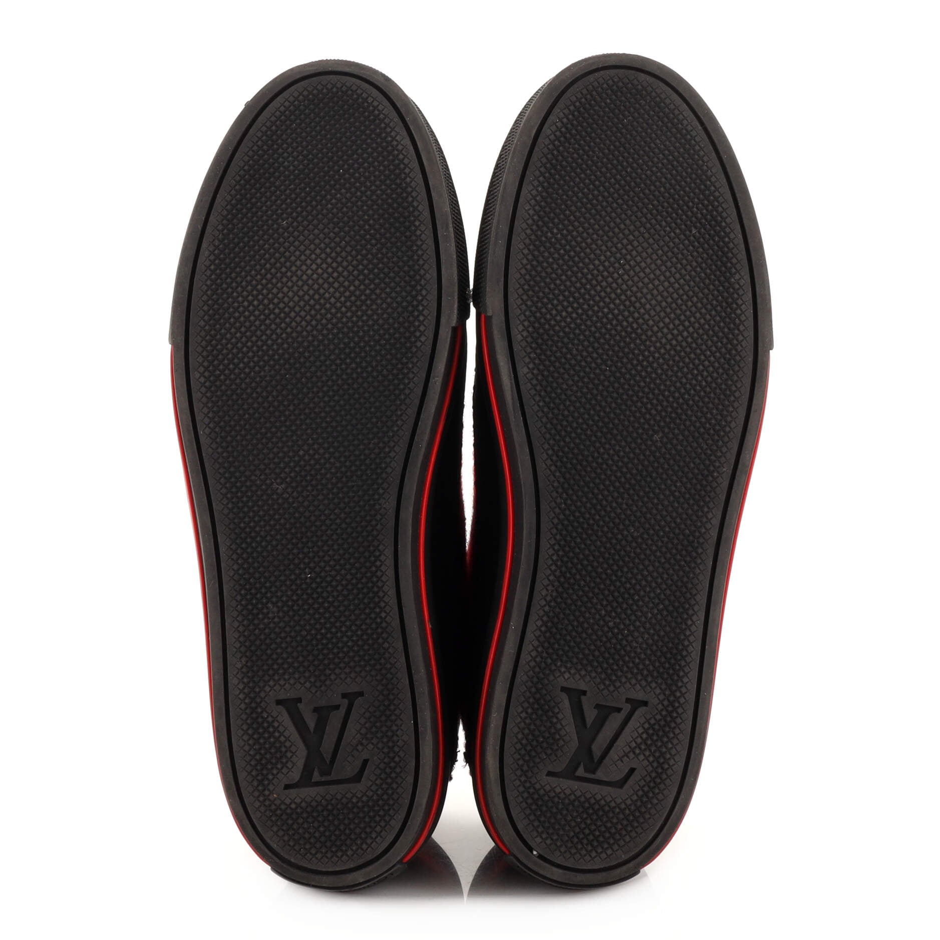 Louis Vuitton Men's Low-Top Sneakers Wool and Nubuck