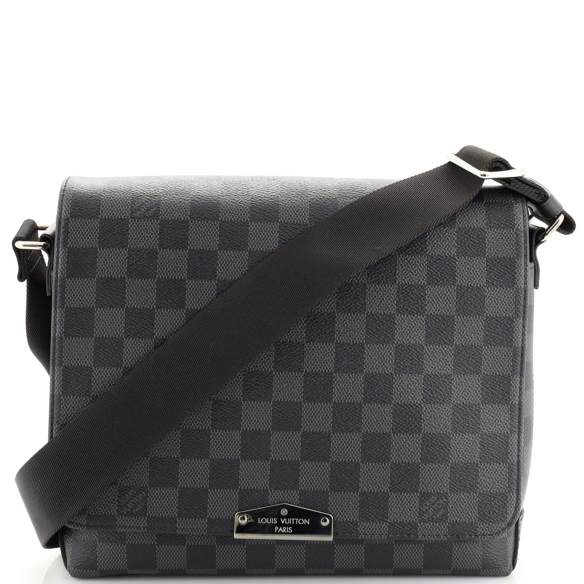 Louis Vuitton District Messenger PM Damier Graphite in Coated