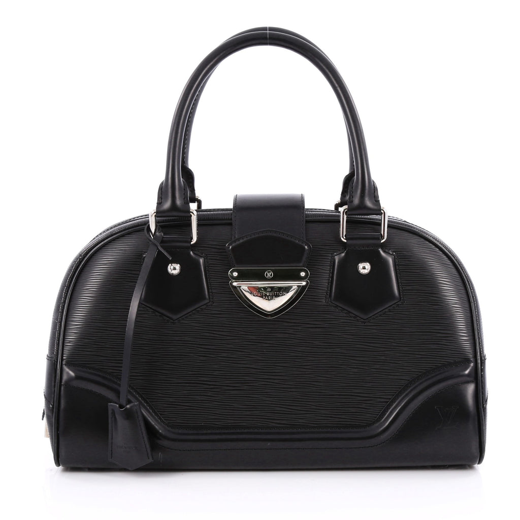 Buy Louis Vuitton Montaigne Bowling Bag Epi Leather GM Black 1954301 – Rebag