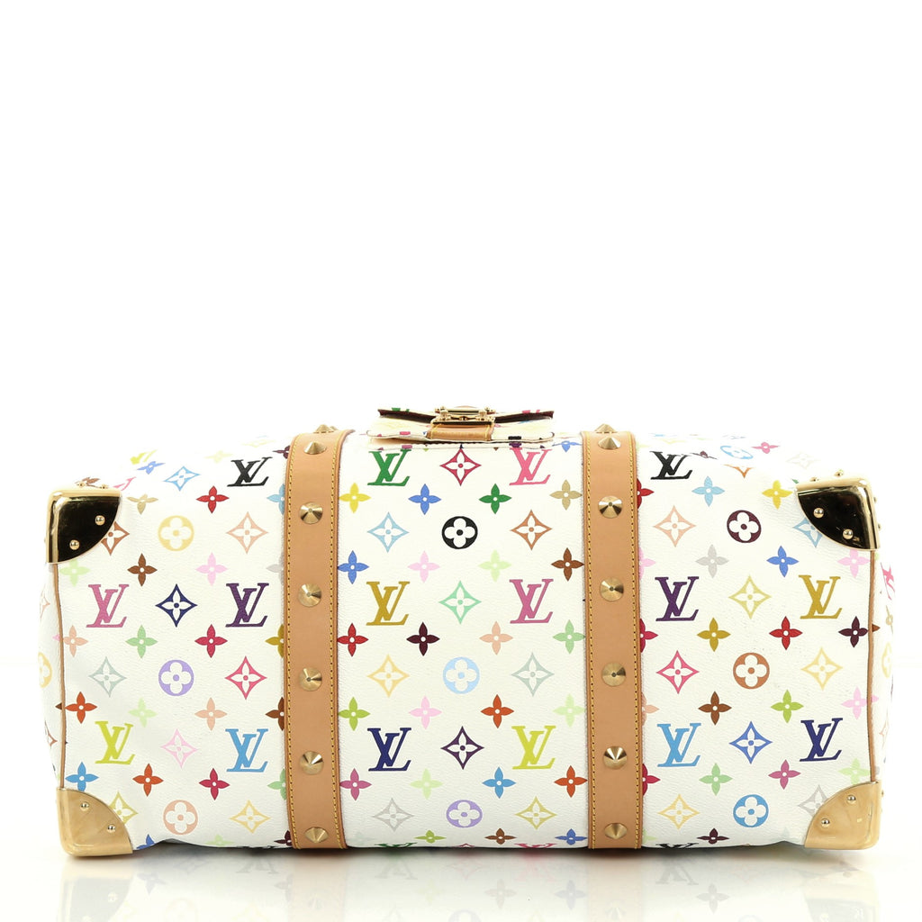 Buy Louis Vuitton Keepall Bag Monogram Multicolor 45 White 1955501 – Rebag