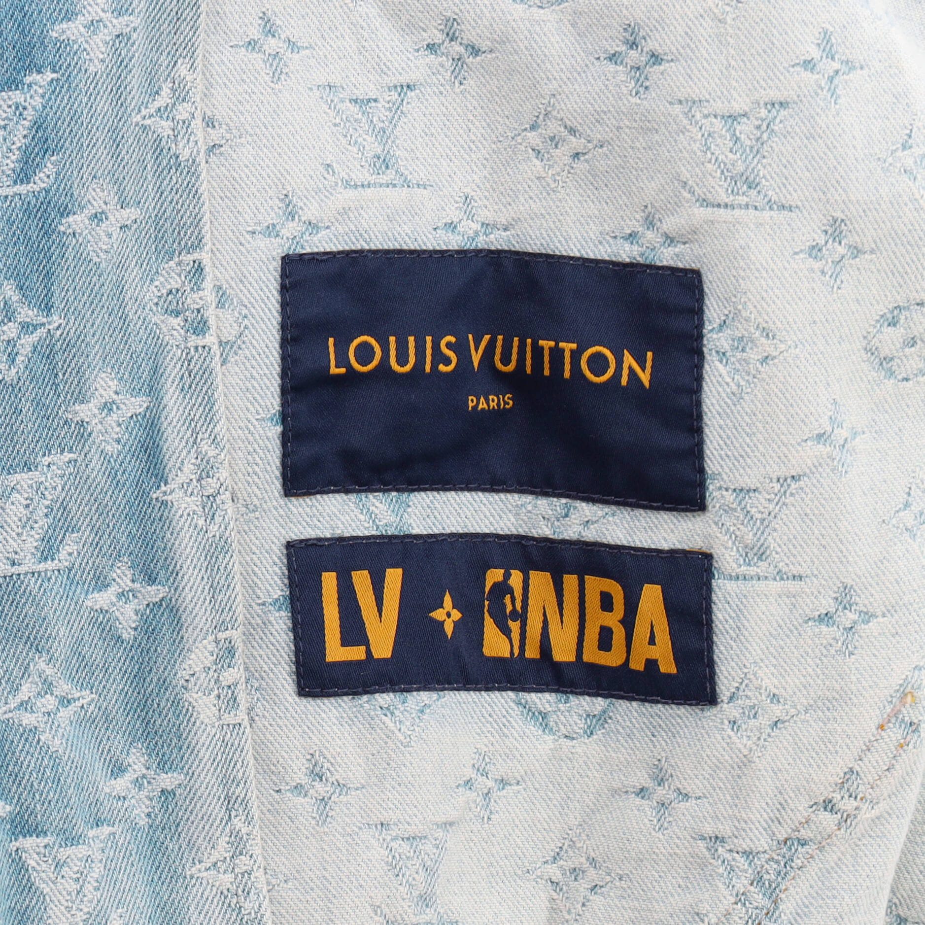 Louis Vuitton Men's Crewneck Sweater Cotton and Acrylic Blend Monogram  Jacquard Blue 20748122
