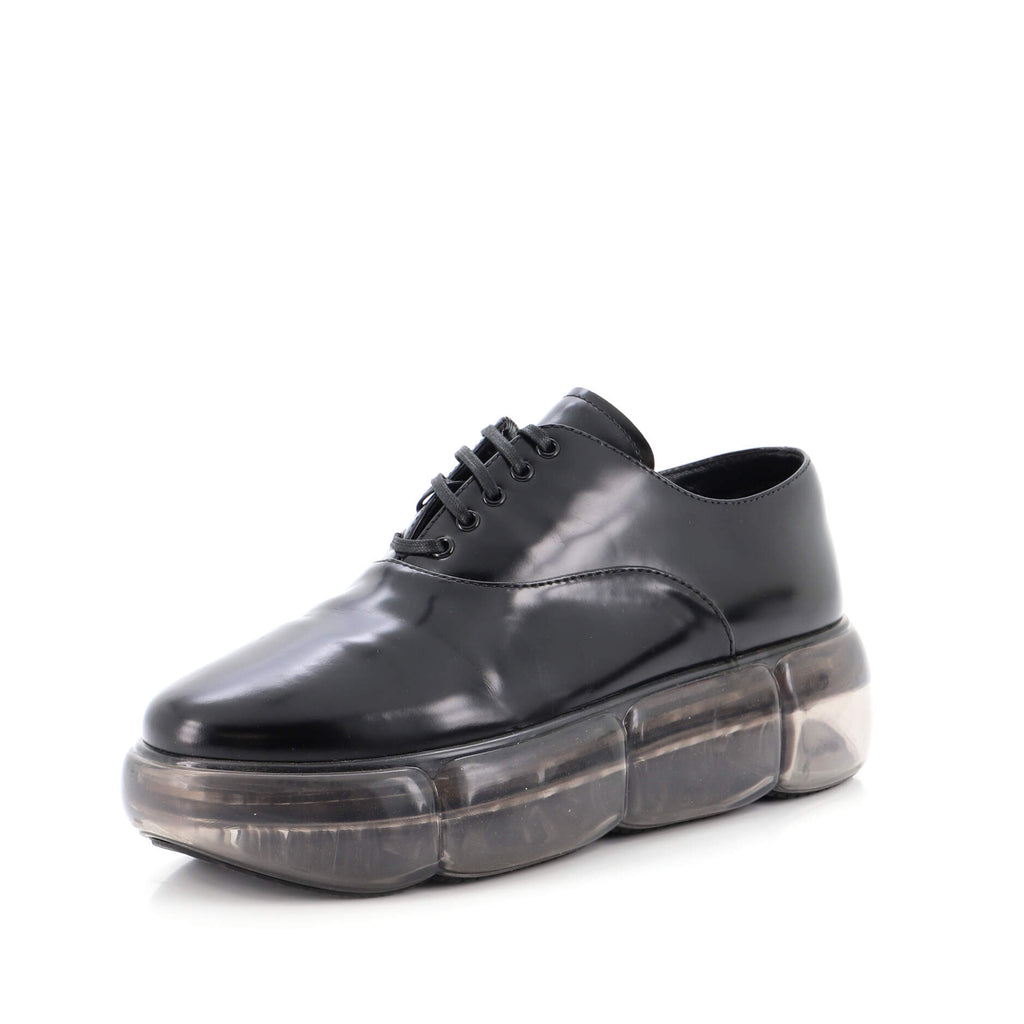 Prada Women's Cloudbust Oxford Sneakers Leather Black 195951153