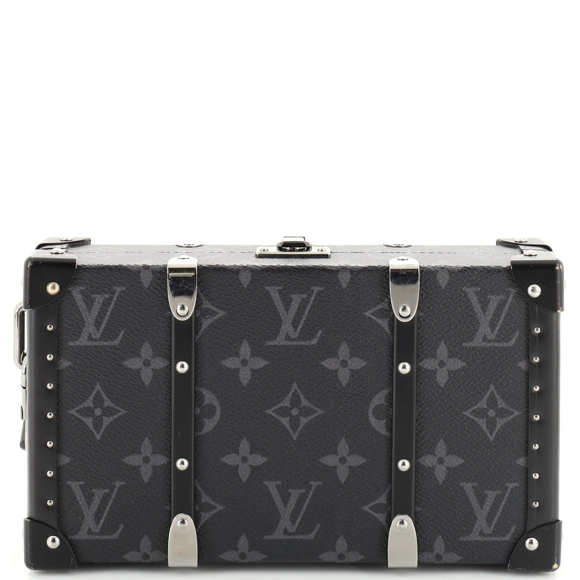 Louis Vuitton Wallet Trunk Monogram Eclipse Canvas Soft Trunk Clutch