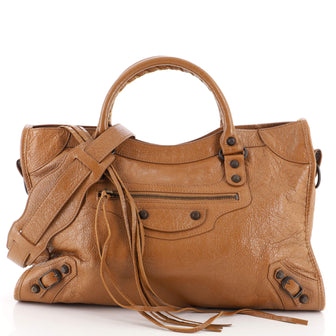 Balenciaga City Taupe Leather Bag  ADL1214  LuxuryPromise