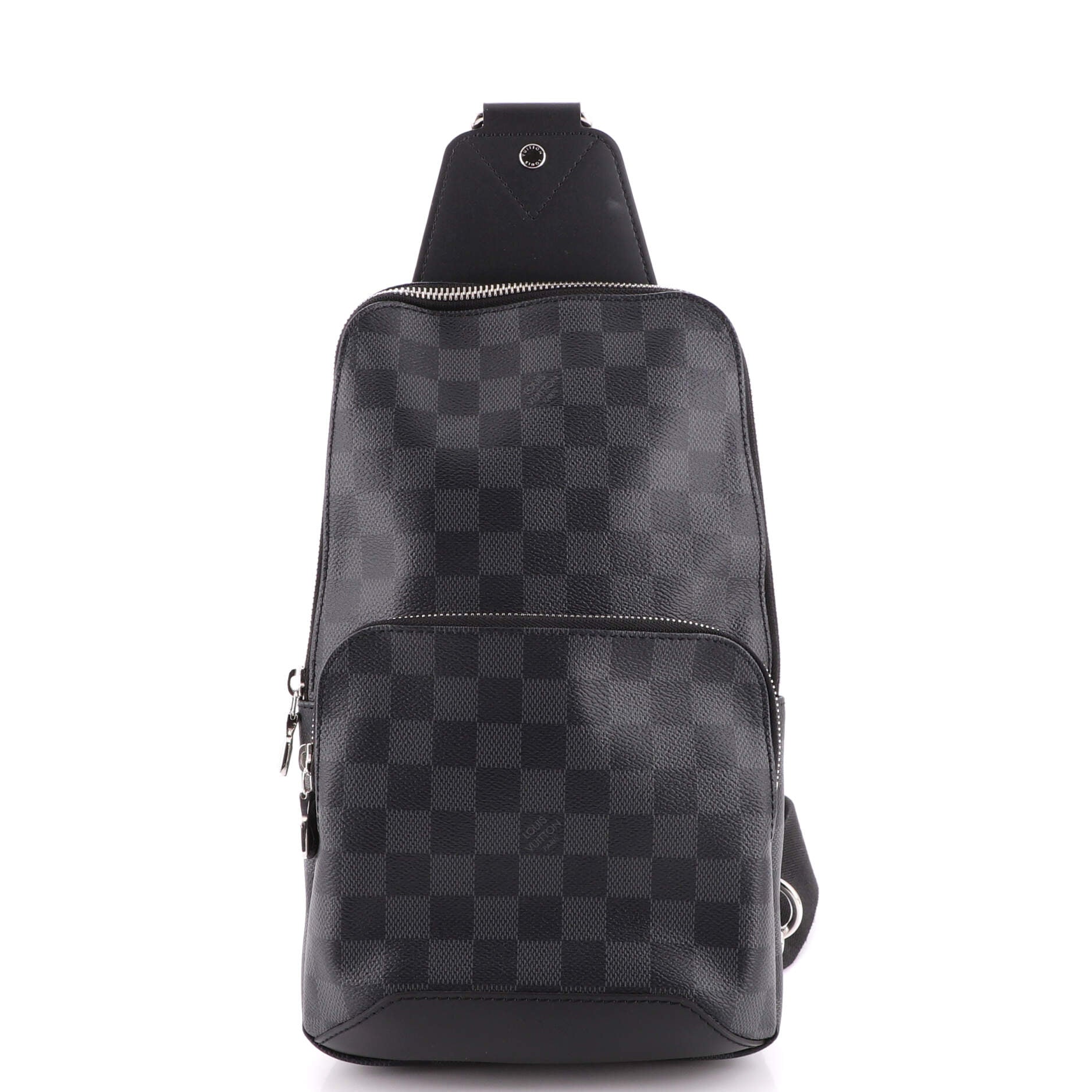 Louis Vuitton Avenue Sling Bag Alps Patches Damier Graphite Black 9272069