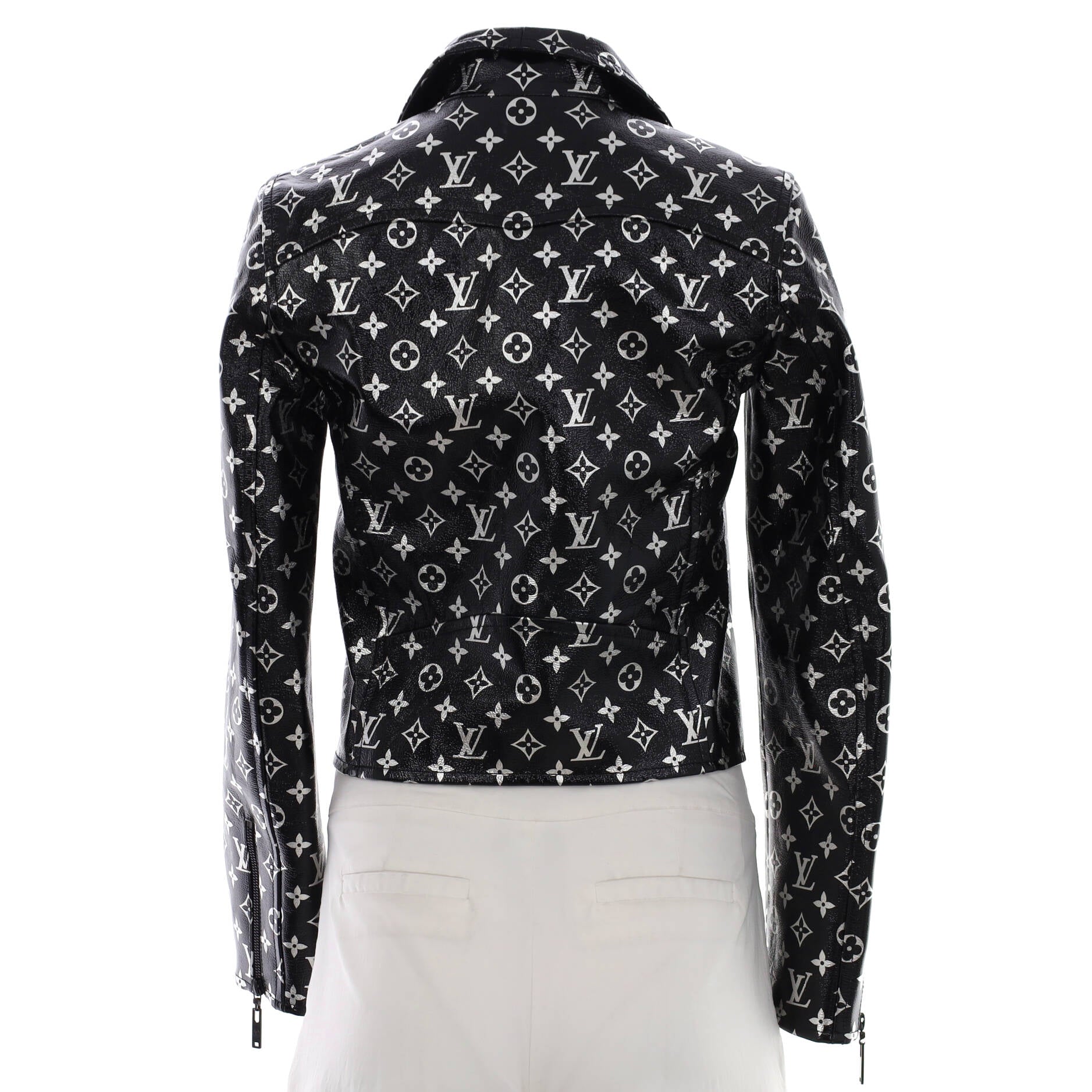 Louis Vuitton Monogram Short-sleeved Chambray Shirt BLACK. Size 3L