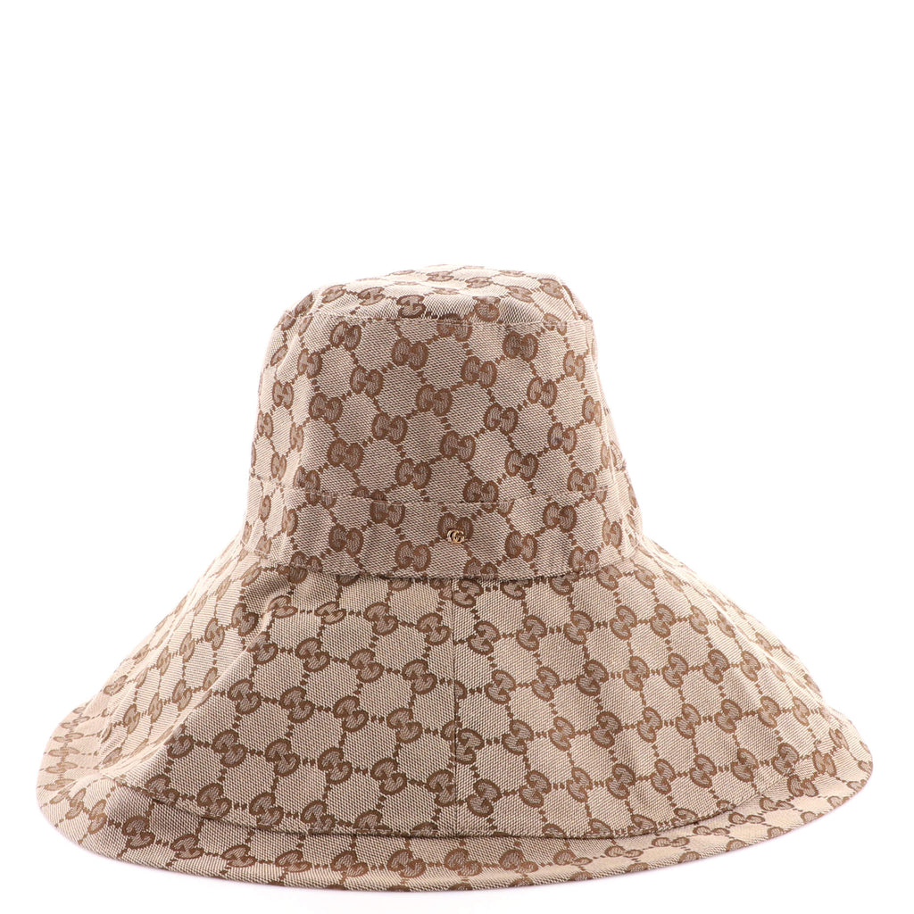Gucci Wide Brim Hat GG Canvas Brown 1983161