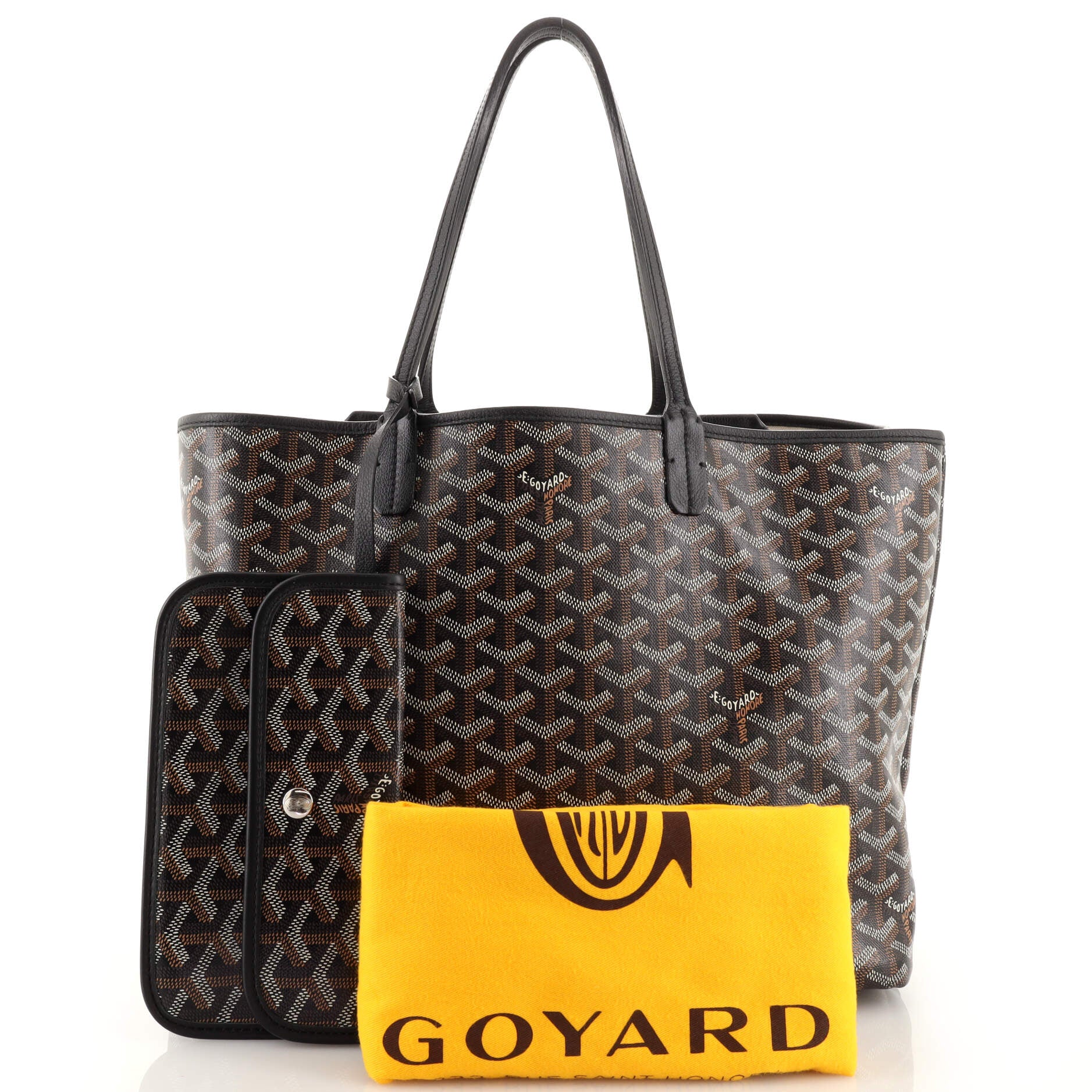 Goyard Womens Isabelle Bag GM Tote Bag Handbag Shoulder Bag Black