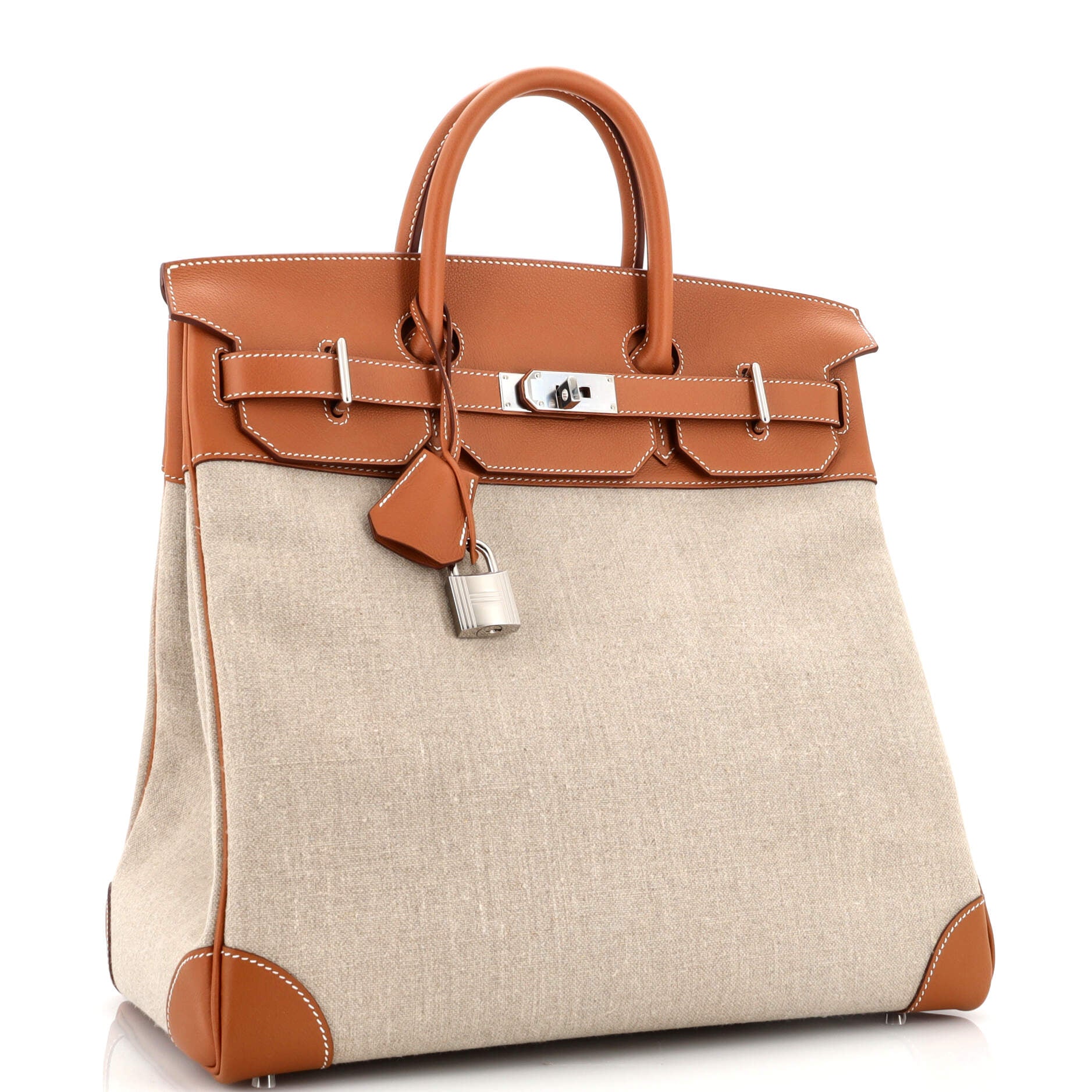 Hermes HAC Birkin Bag Gold Epsom with Palladium Hardware 28