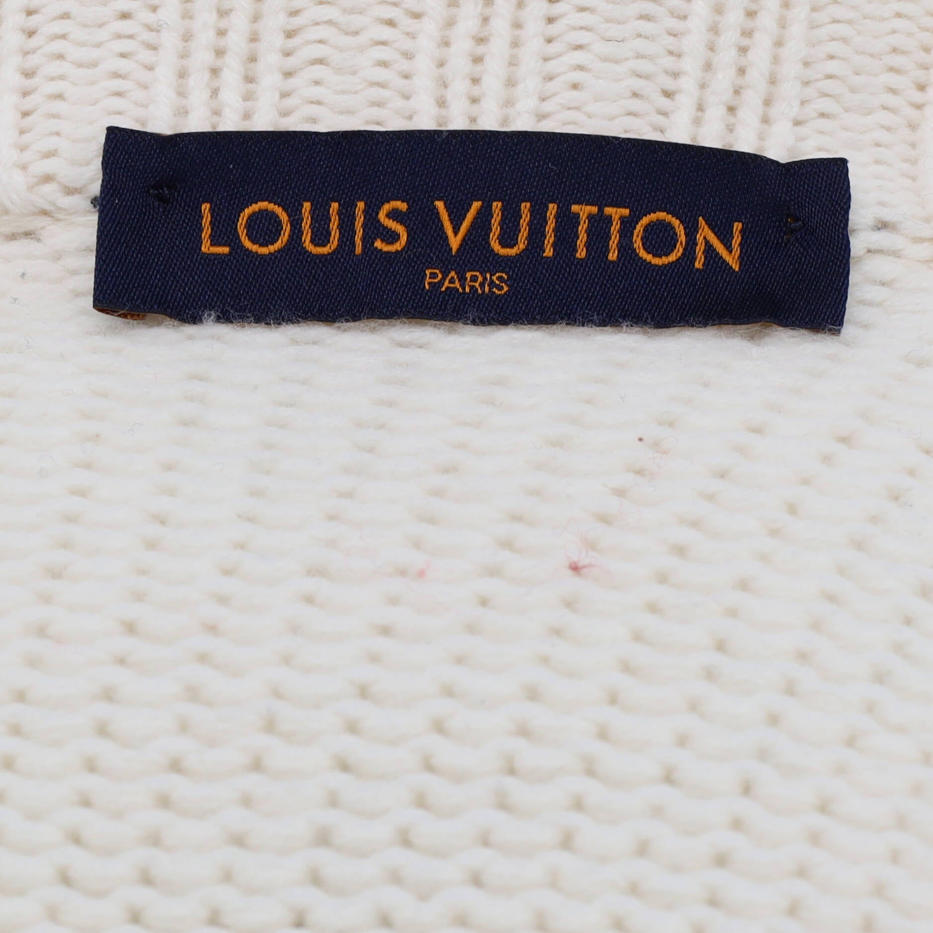 Women's Oversized Wool-Knit Monogram Hoodie, LOUIS VUITTON