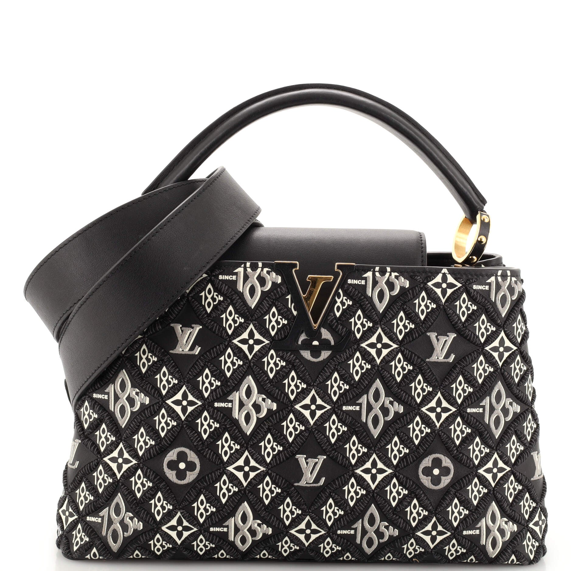 Louis Vuitton Utility Crossbody Bag Calfskin with Embossed