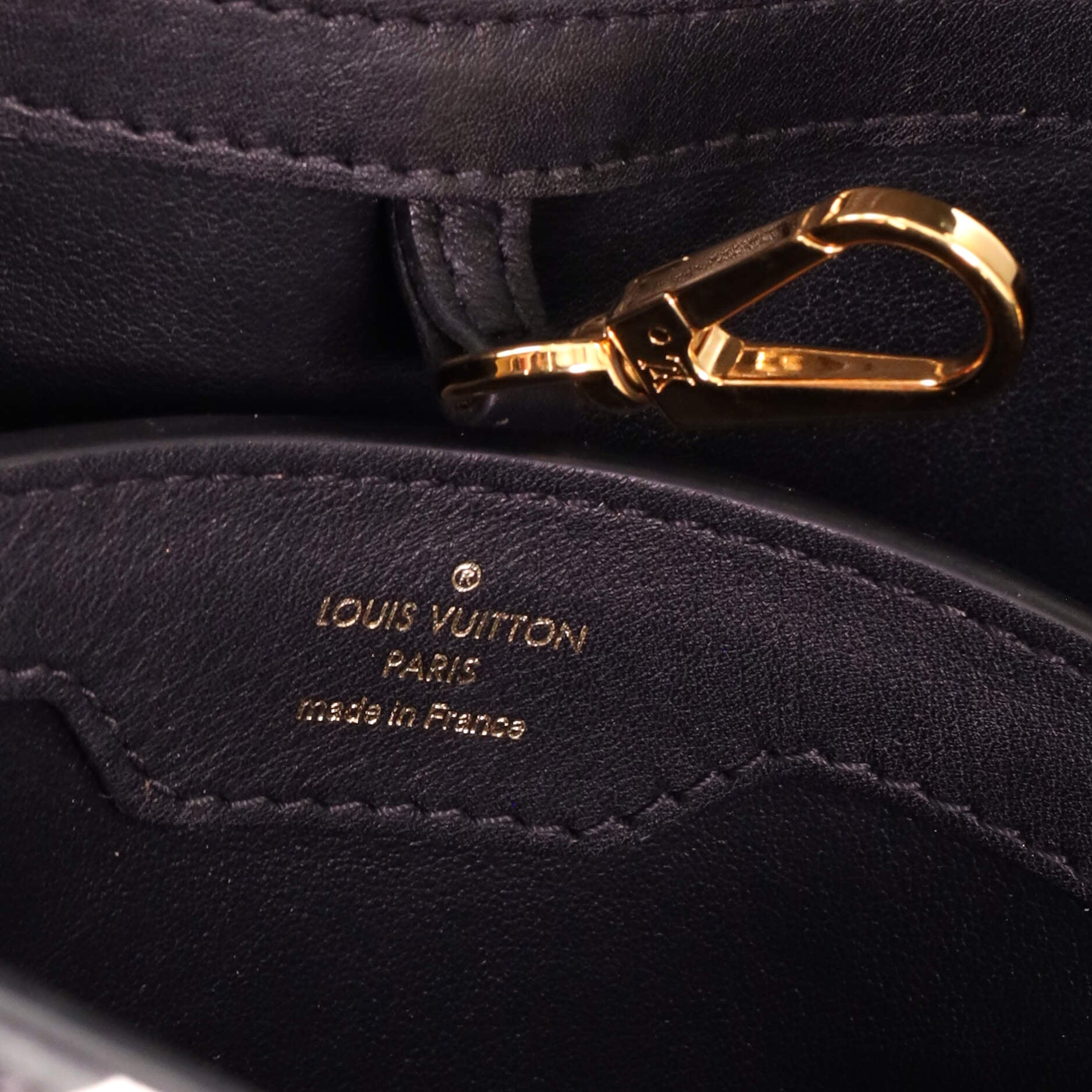 Limited Edition Louis Vuitton BB Capucines Python Trim Handbag Bag