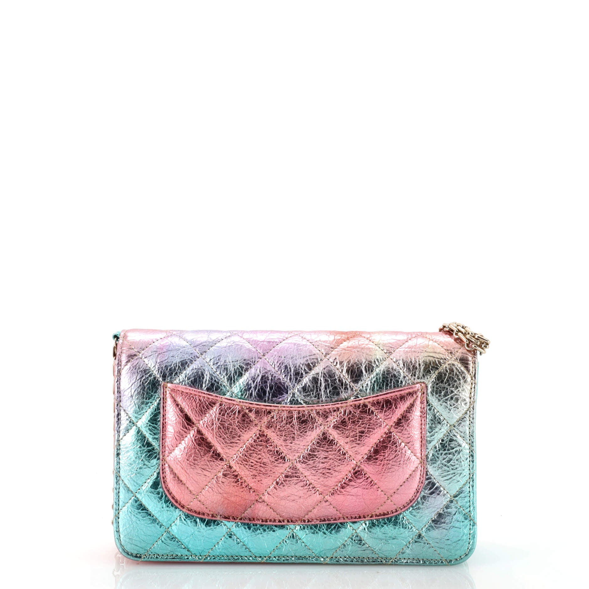 CHANEL Rainbow Reissue 2.55 Mini Flap Bag Metallic Multicolor