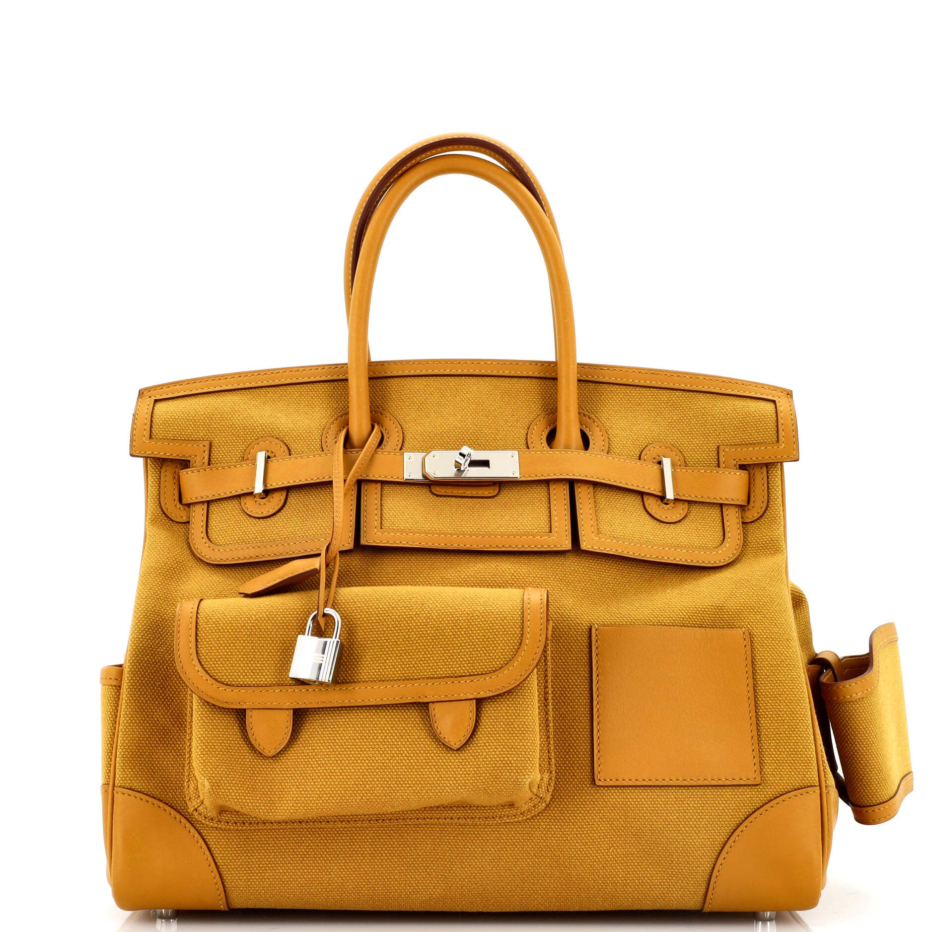 HERMES BIRKIN CARGO 25 SESAME TOILE, SWIFT