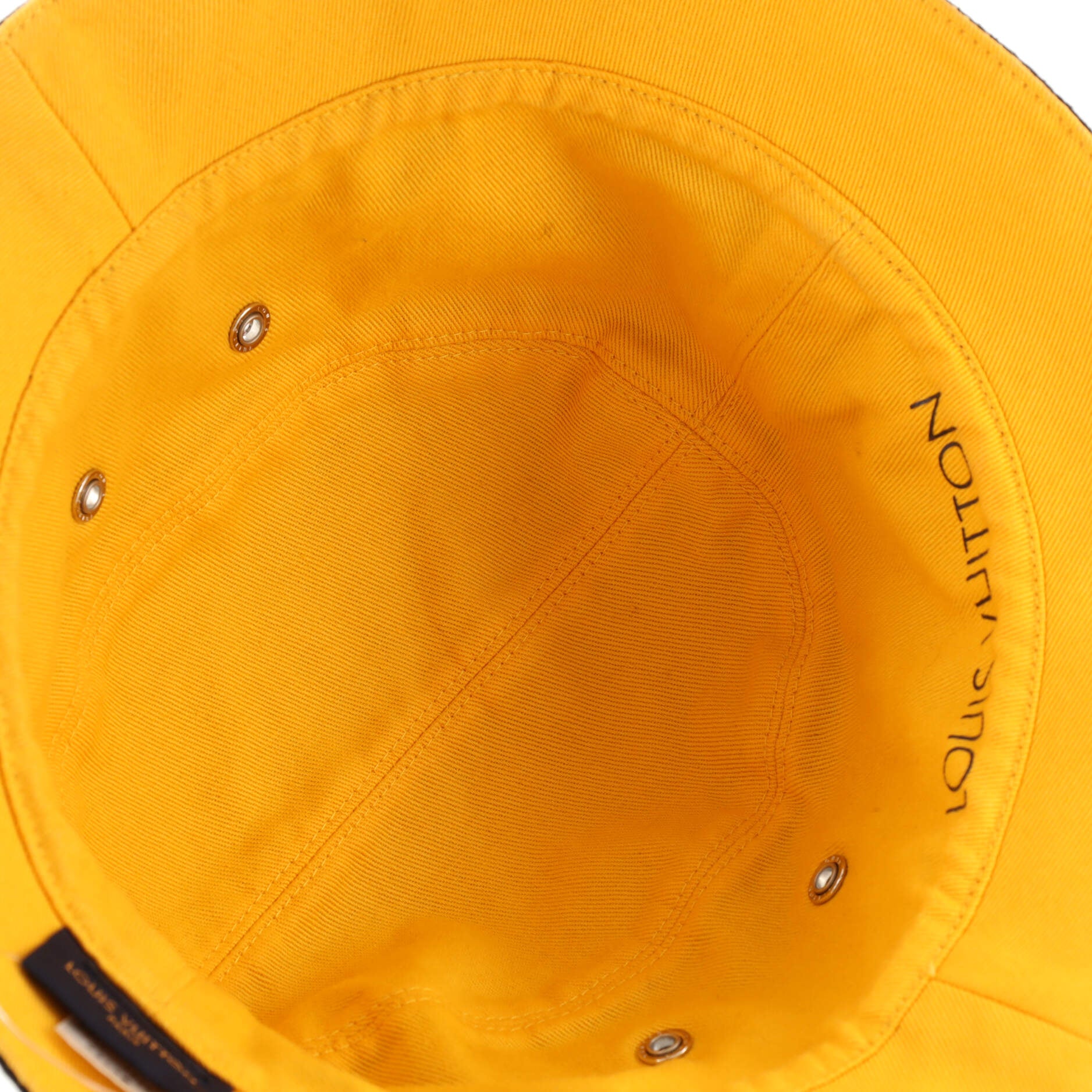 Louis Vuitton Reversible Bucket Hat Distorted Damier Cotton Black 2180224