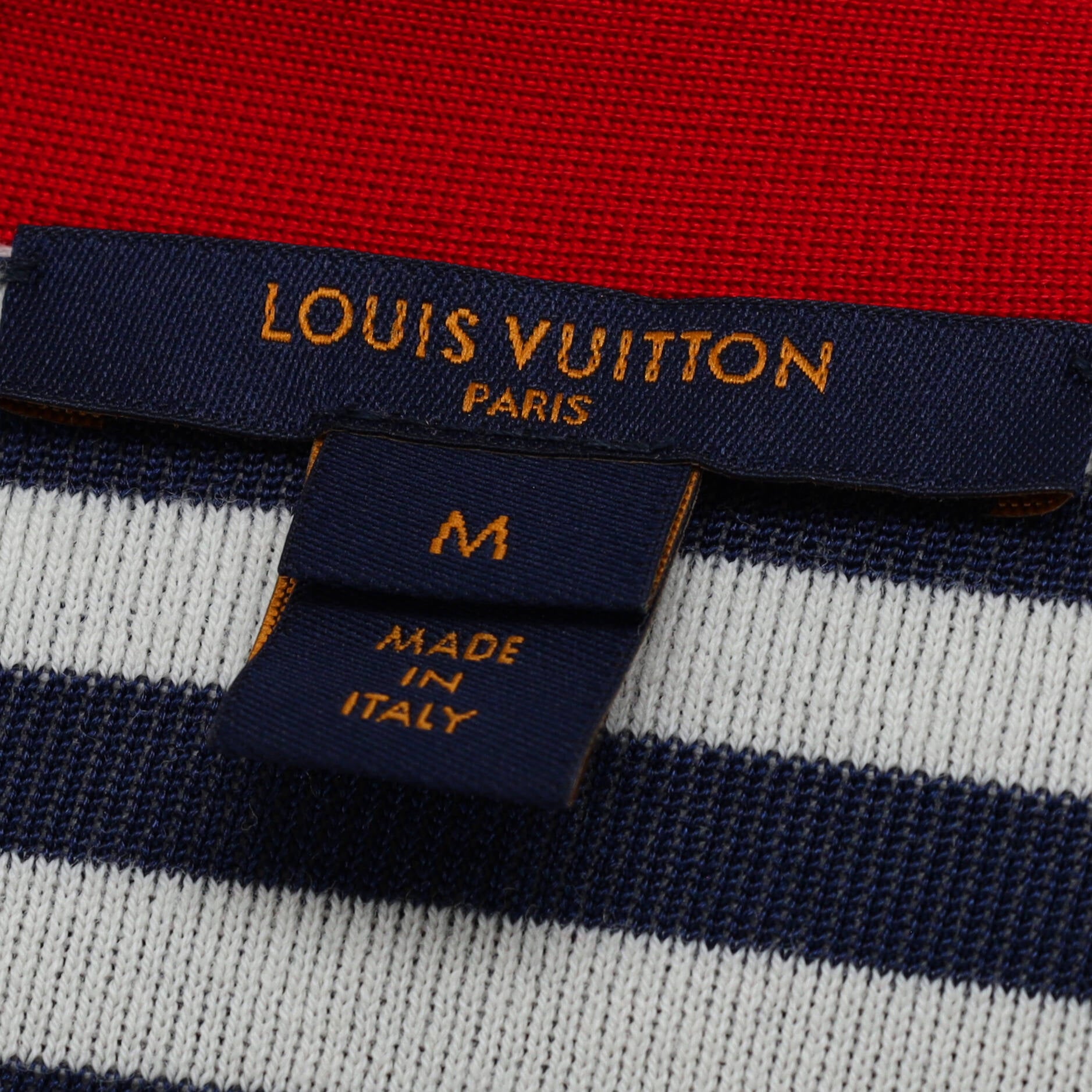 Louis Vuitton Women's Escale Striped V-Neck Button Cardigan Monogram Silk  Blend