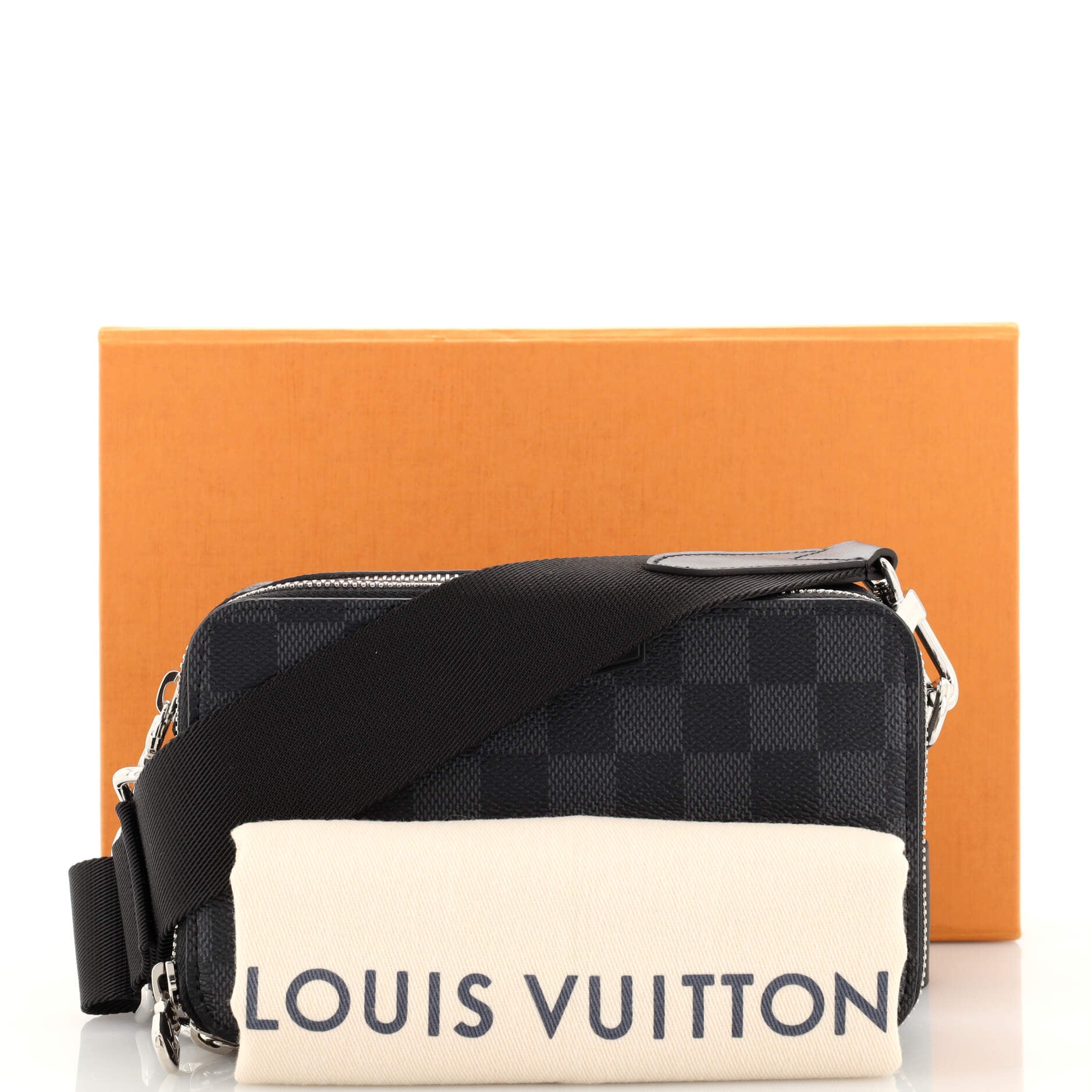 Louis Vuitton Alpha Wearable Wallet Damier Graphite