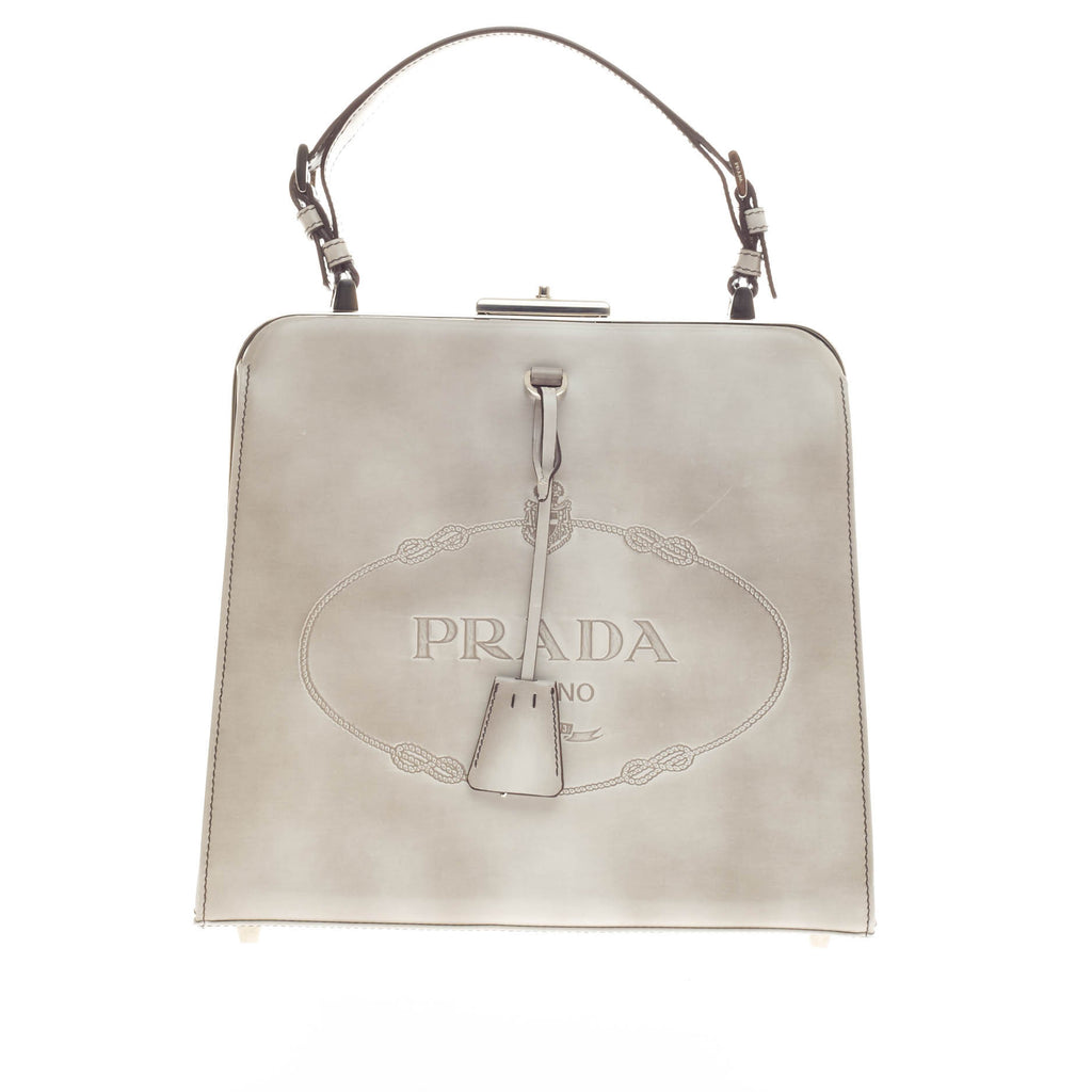 Prada Frame Handle Bag Spazzolato 