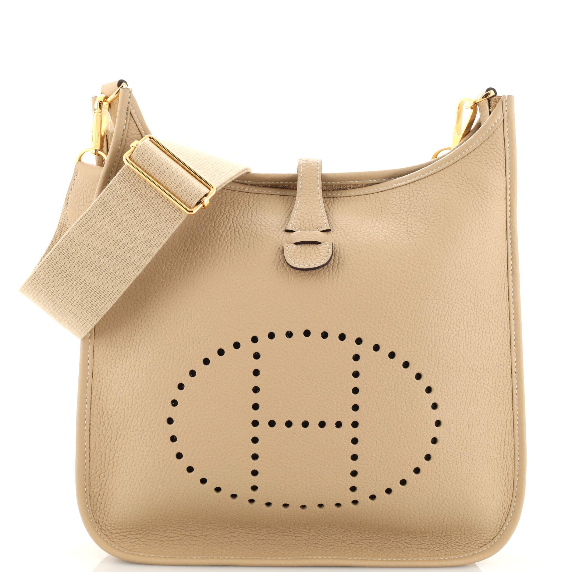 Hermes Evelyne Bag Gen III Clemence TPM Neutral 23164686