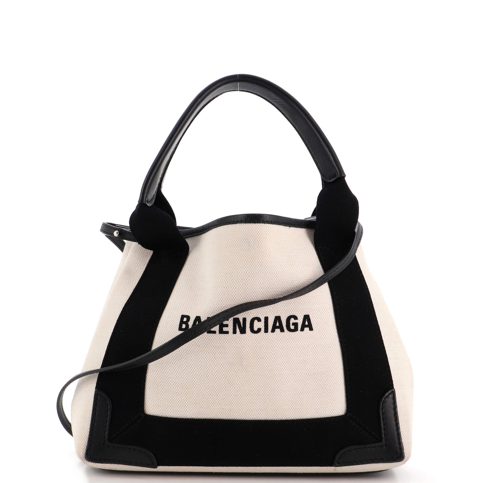 BALENCIAGA Navy Xs Cabas Black