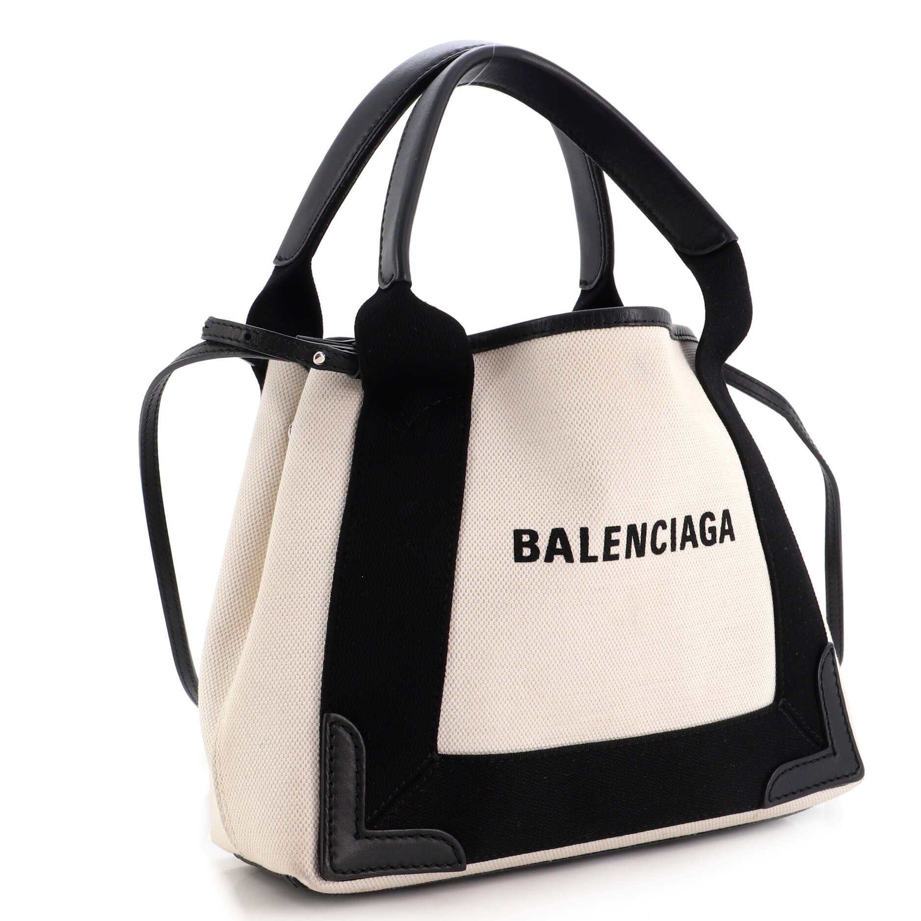 Neutral Cabas small canvas tote bag, Balenciaga