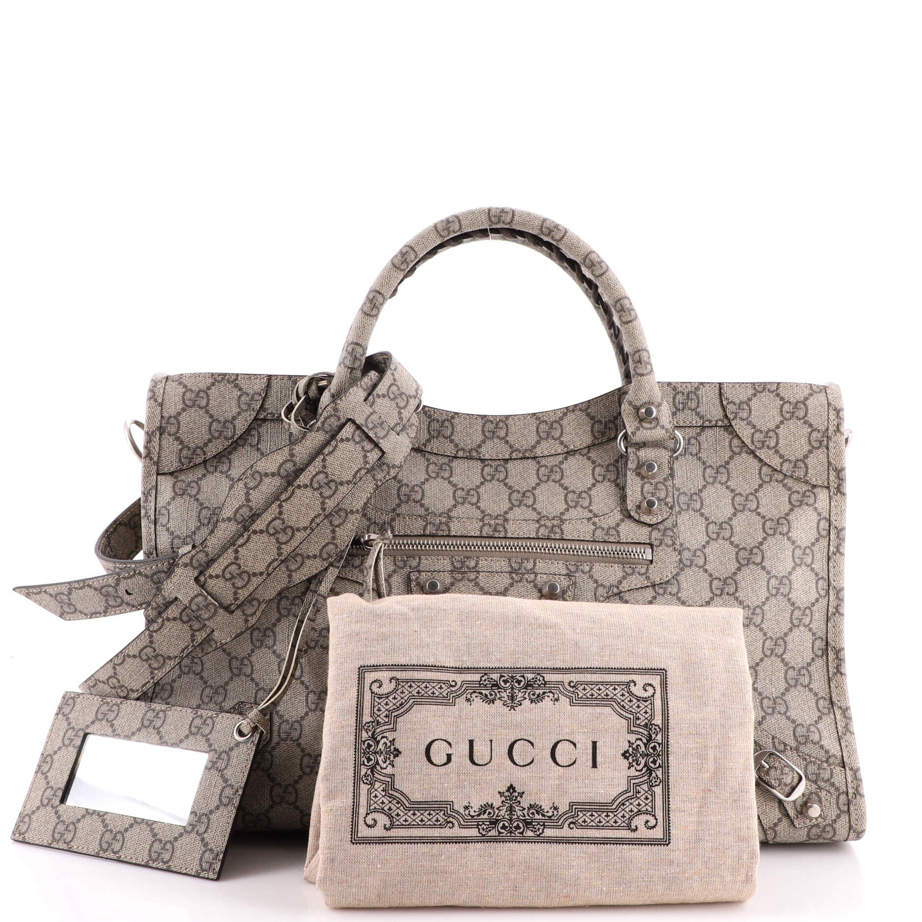 Gucci x Balenciaga The Hacker Project Neo Classic Card Case Beige/Ebony in  Canvas/Leather - US