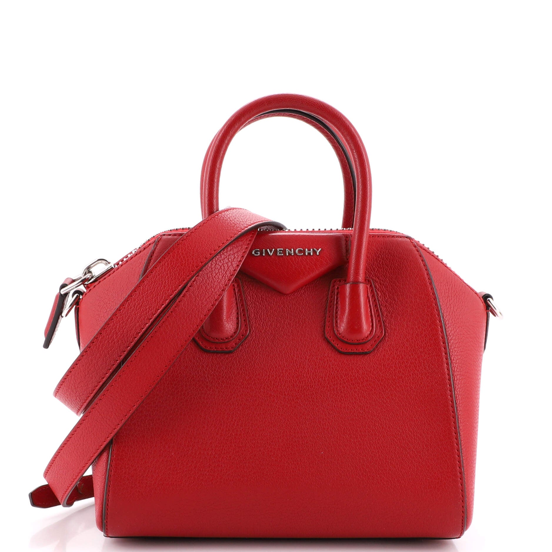 Buy Givenchy Antigona Lock Mini Leather Bag - White At 20% Off
