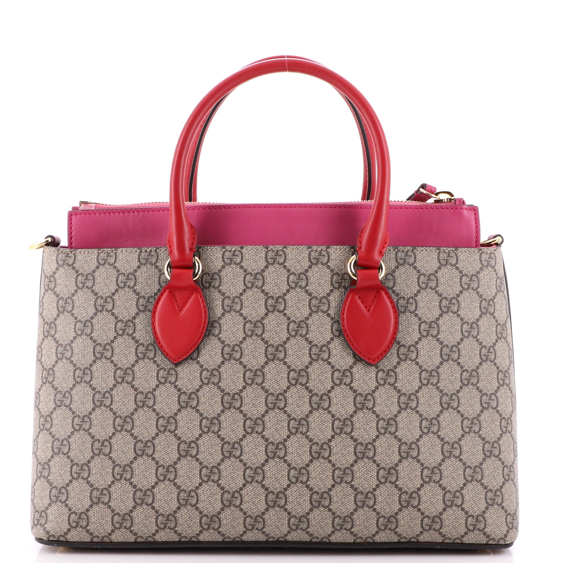 Gucci Linea A Convertible Tote GG Supreme Coated Canvas