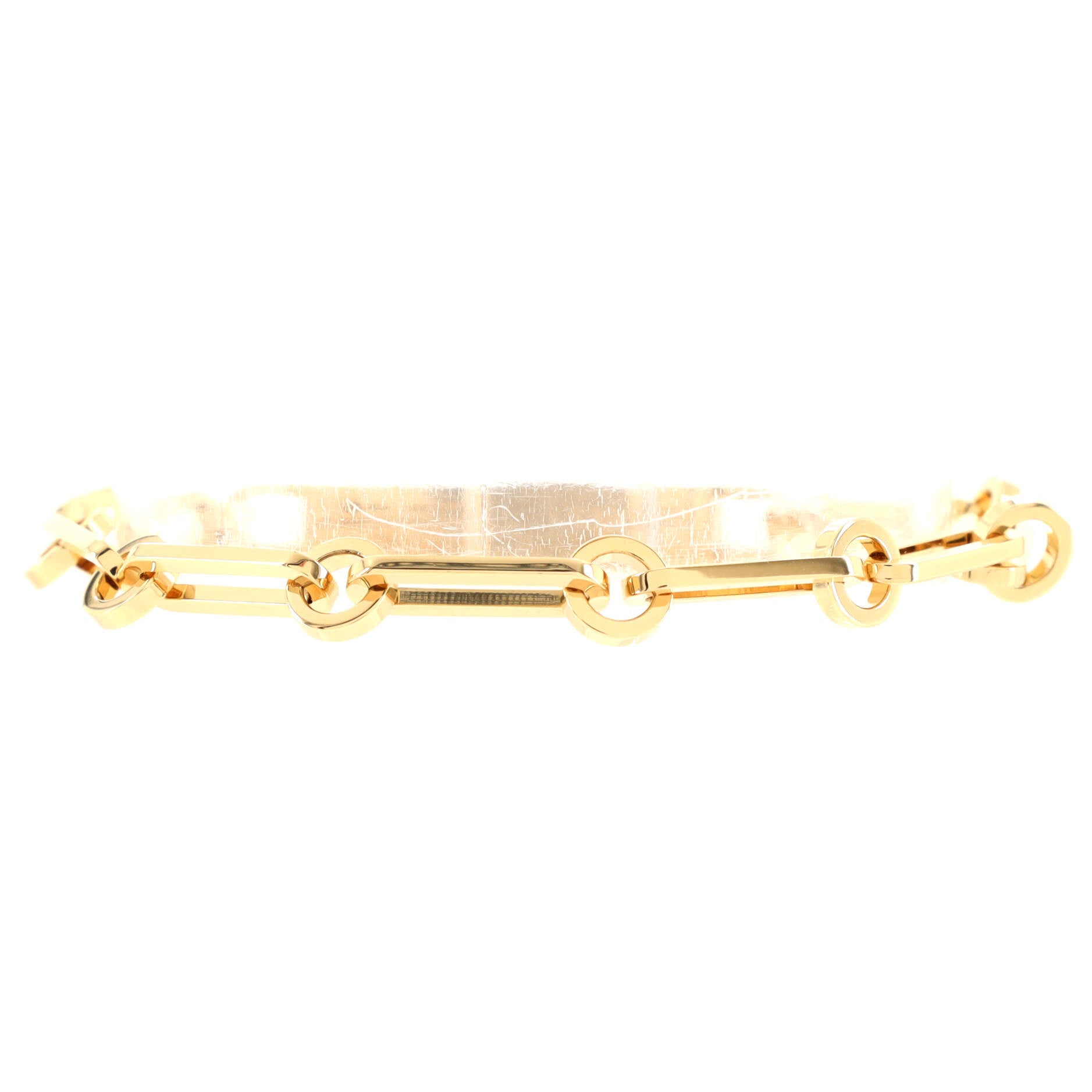 Hermes Kelly Gourmette Bracelet 18K White Gold and Pave Diamonds Extra  Small - 