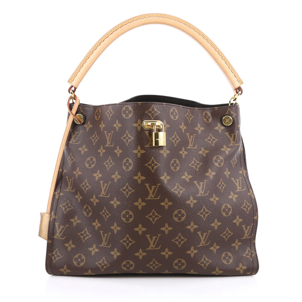 Buy Louis Vuitton Gaia Handbag Monogram Canvas Brown 2005801 – Rebag