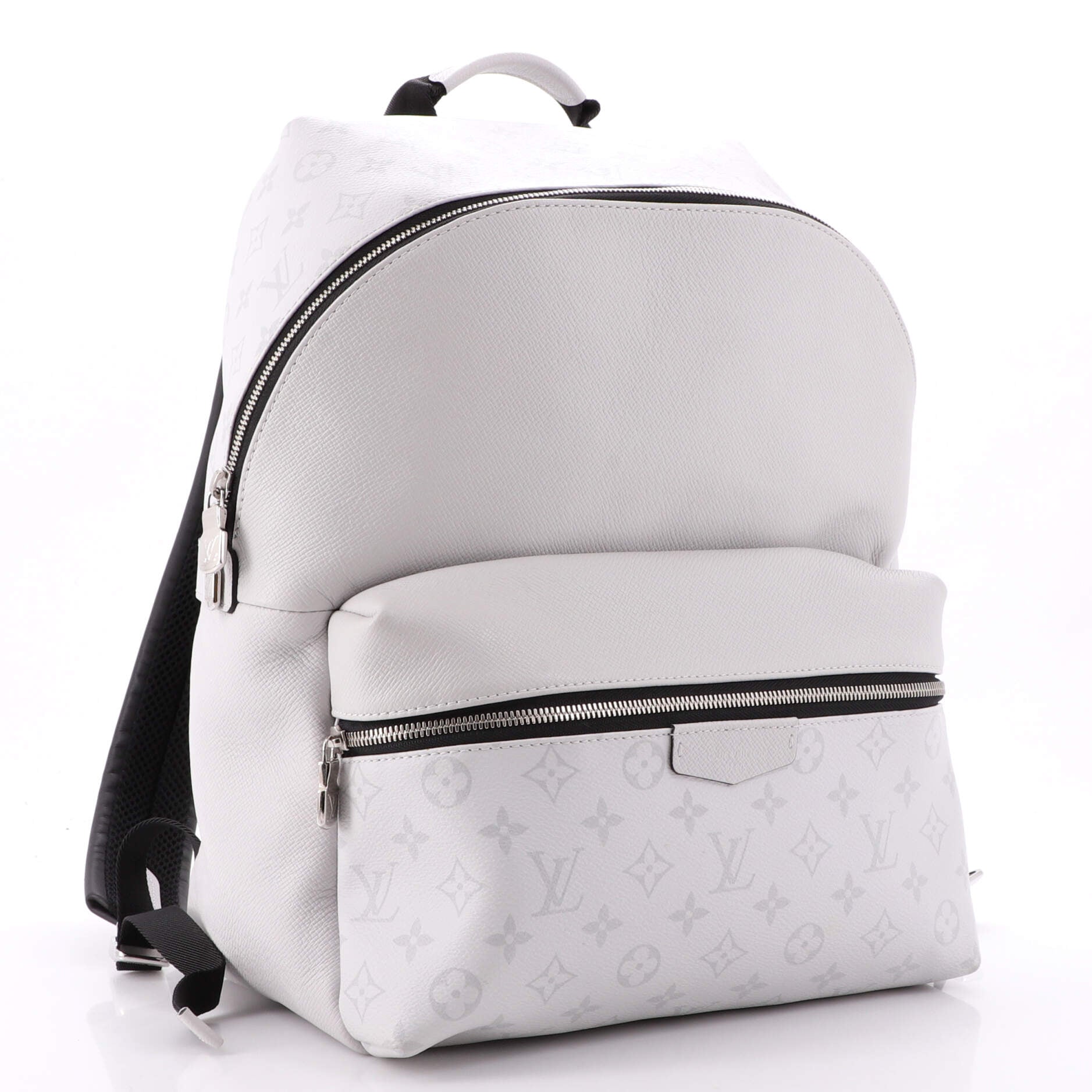 Louis Vuitton Discovery Backpack Monogram Taigarama PM Silver