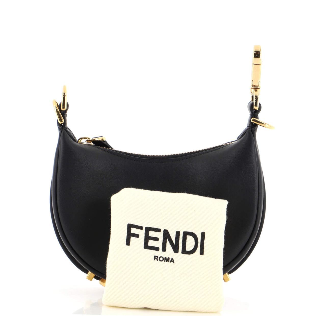 Fendi Fendigraphy Bag Leather Nano Black 2014483