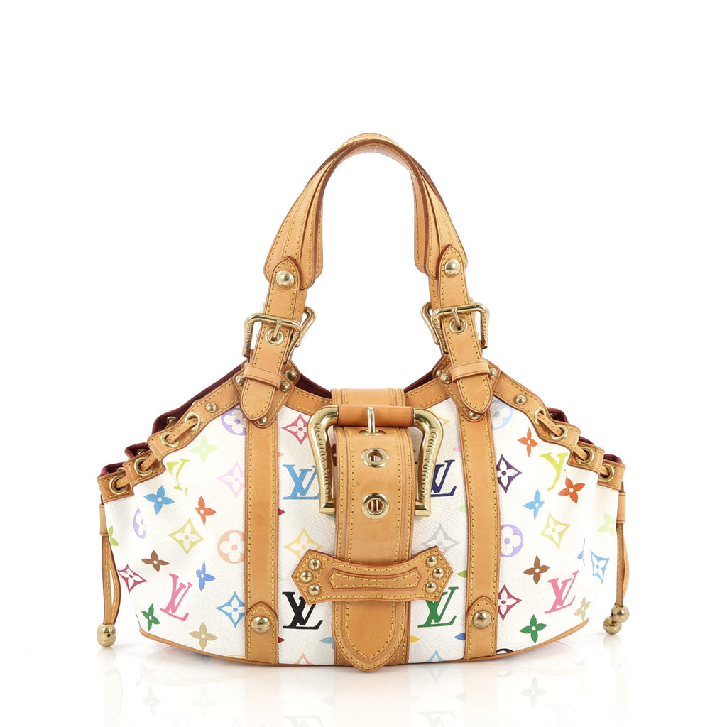 Buy Louis Vuitton Theda Handbag Monogram Multicolor GM White 2016904 – Rebag
