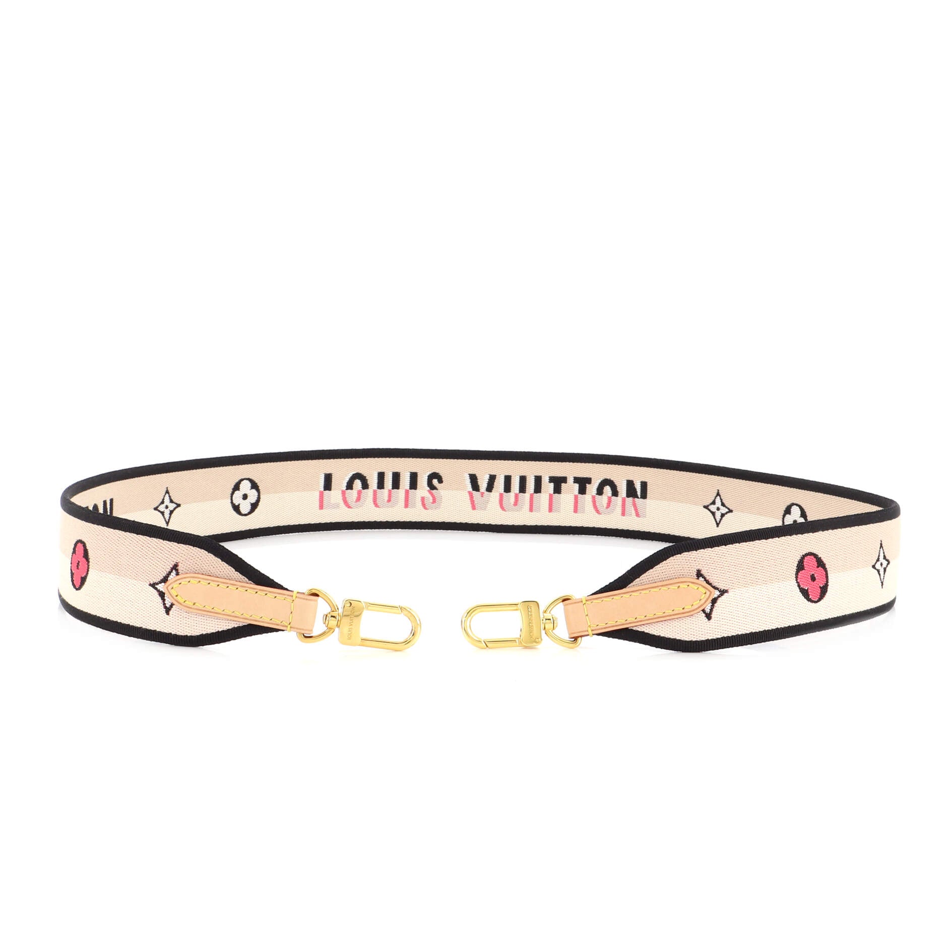 Louis Vuitton Logo Shoulder Strap Jacquard Wide