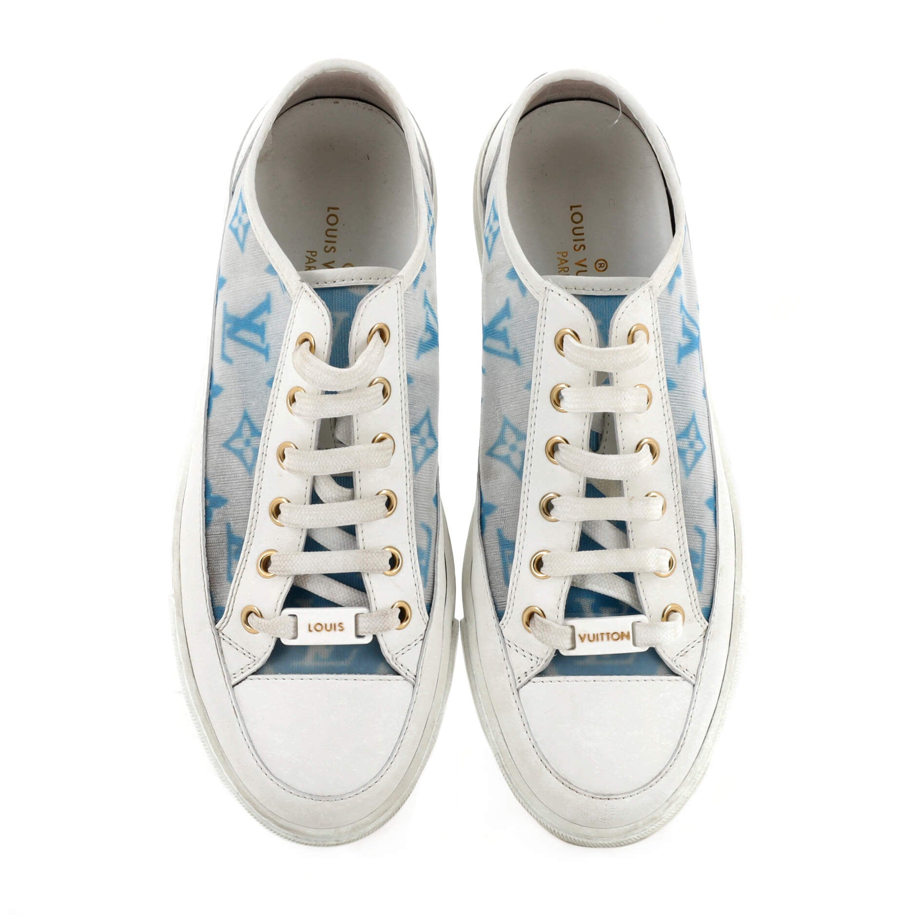 Louis Vuitton Escale Stellar White And Blue Sneakers New