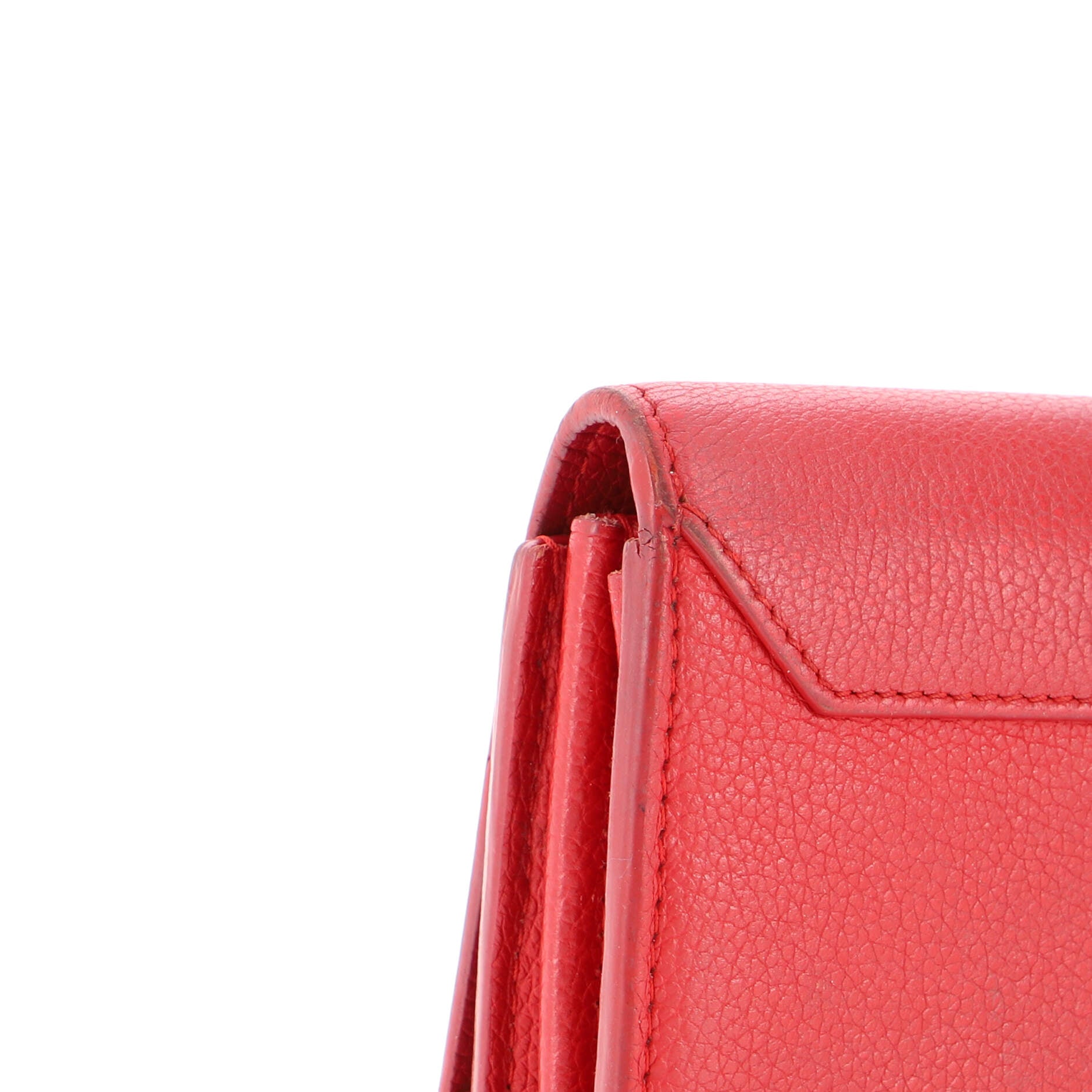 Louis Vuitton - Red Calfskin Lock Me II Wallet