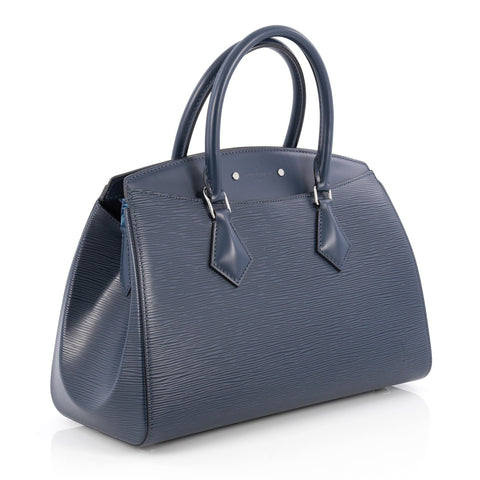 Buy Louis Vuitton Soufflot NM Handbag Epi Leather MM Blue 2019501 – Rebag