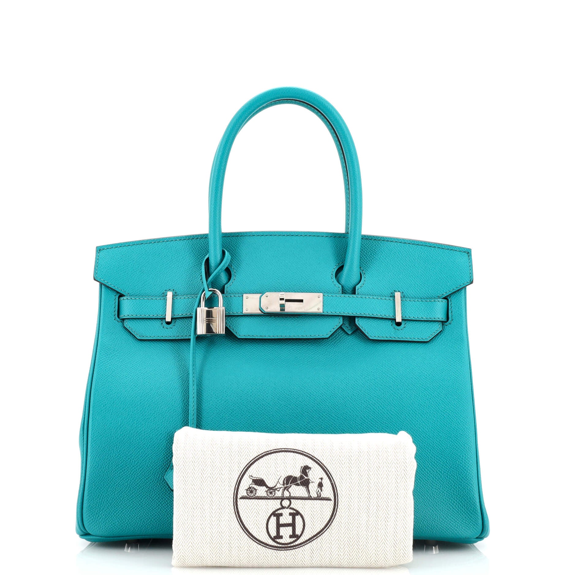 HERMES PICOTIN LOCK TOUCH GM Clemence leather/Swift leather Blue