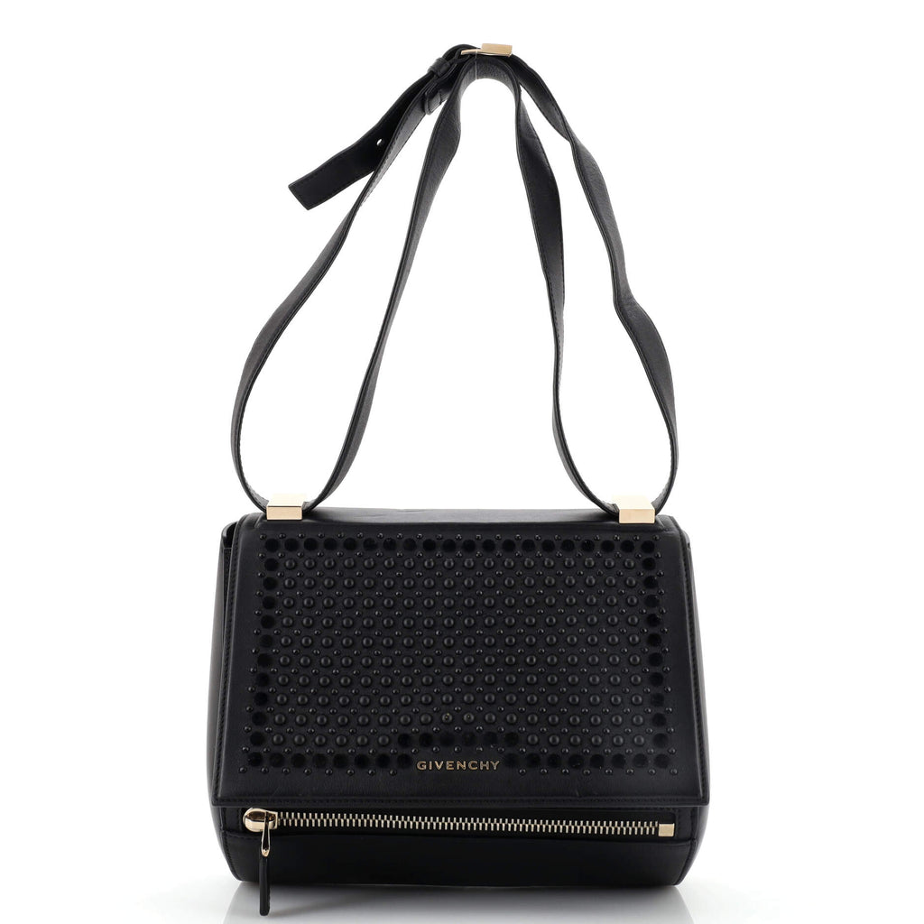 Givenchy Pandora Box Bag Studded Leather Medium Black 20255469