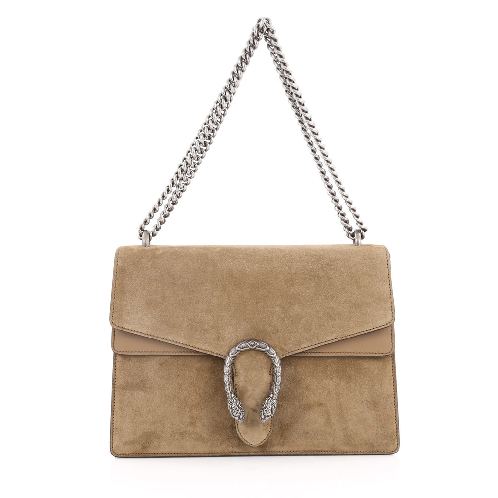 Buy Gucci Dionysus Handbag Suede Medium Brown 2025602 – Rebag