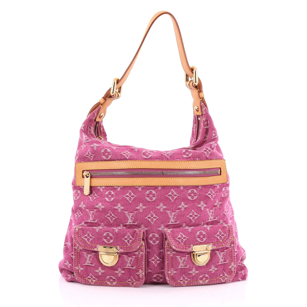 Buy Louis Vuitton Baggy Handbag Denim GM Pink 2027205 – Trendlee