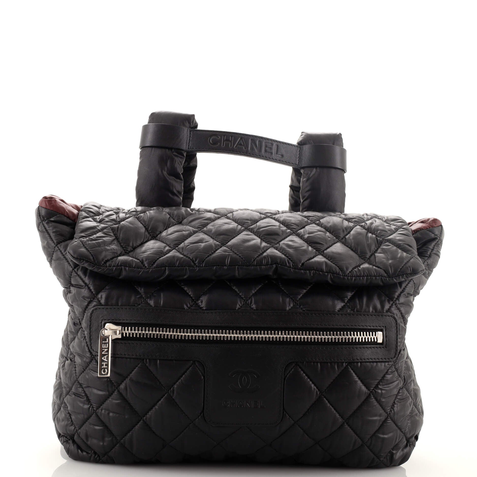 CHANEL Coco Cocoon Flap Backpack Quilted Nylon