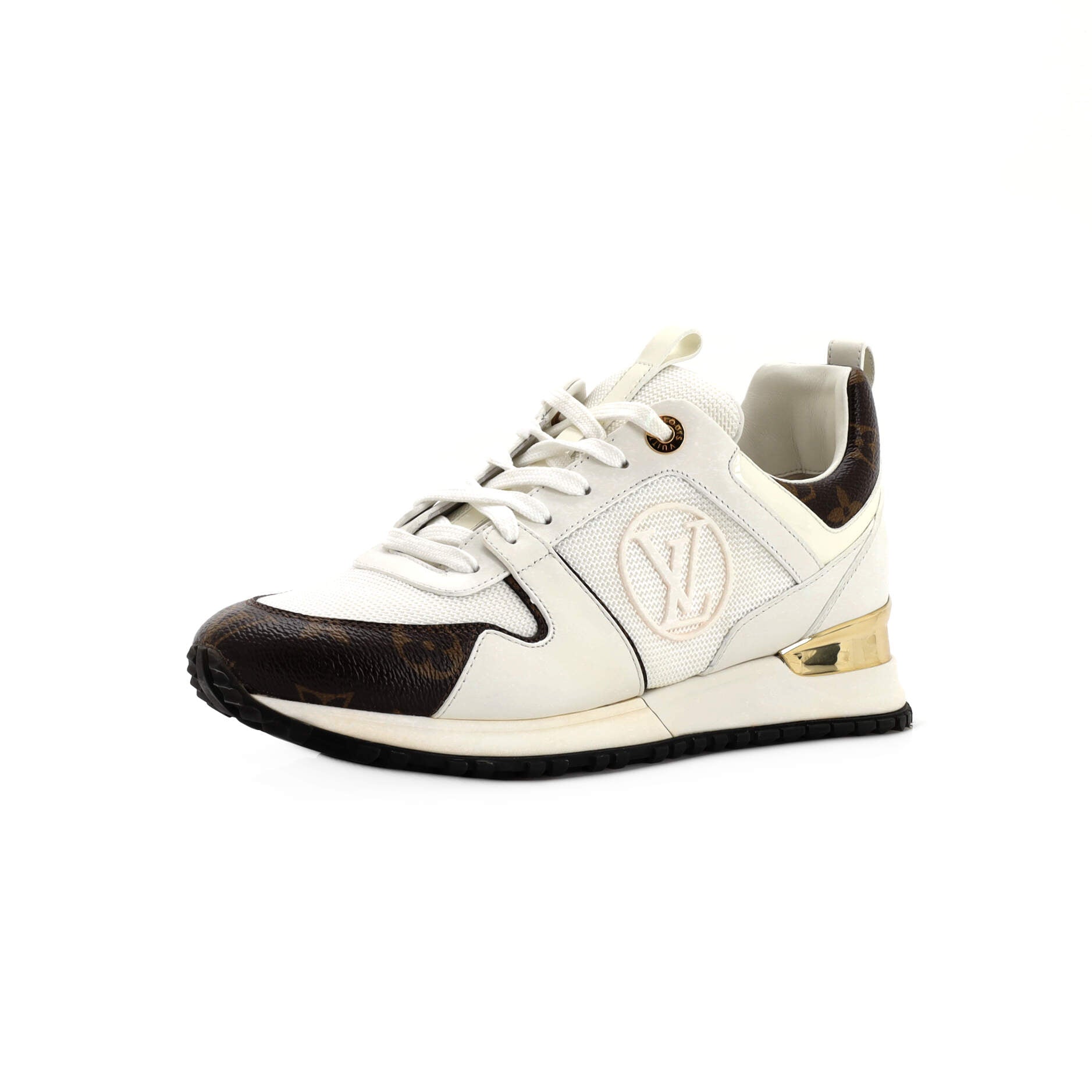 Louis Vuitton Run Away Sneaker Monogram Embossed Leather White