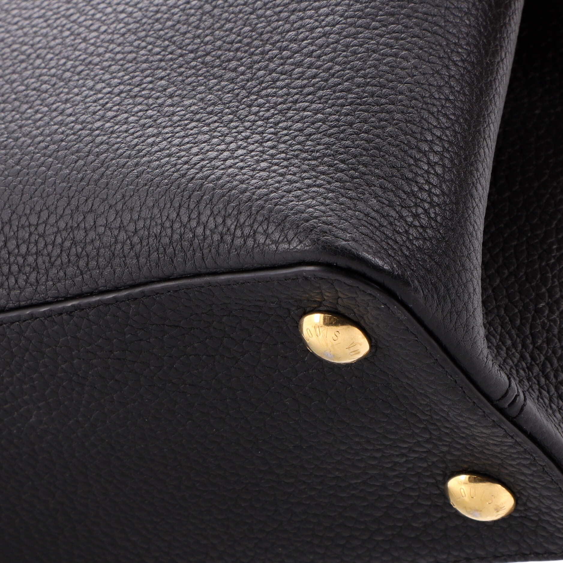 Louis Vuitton Capucines Bag Metal Floral Edge Taurillon Leather Mini at  1stDibs